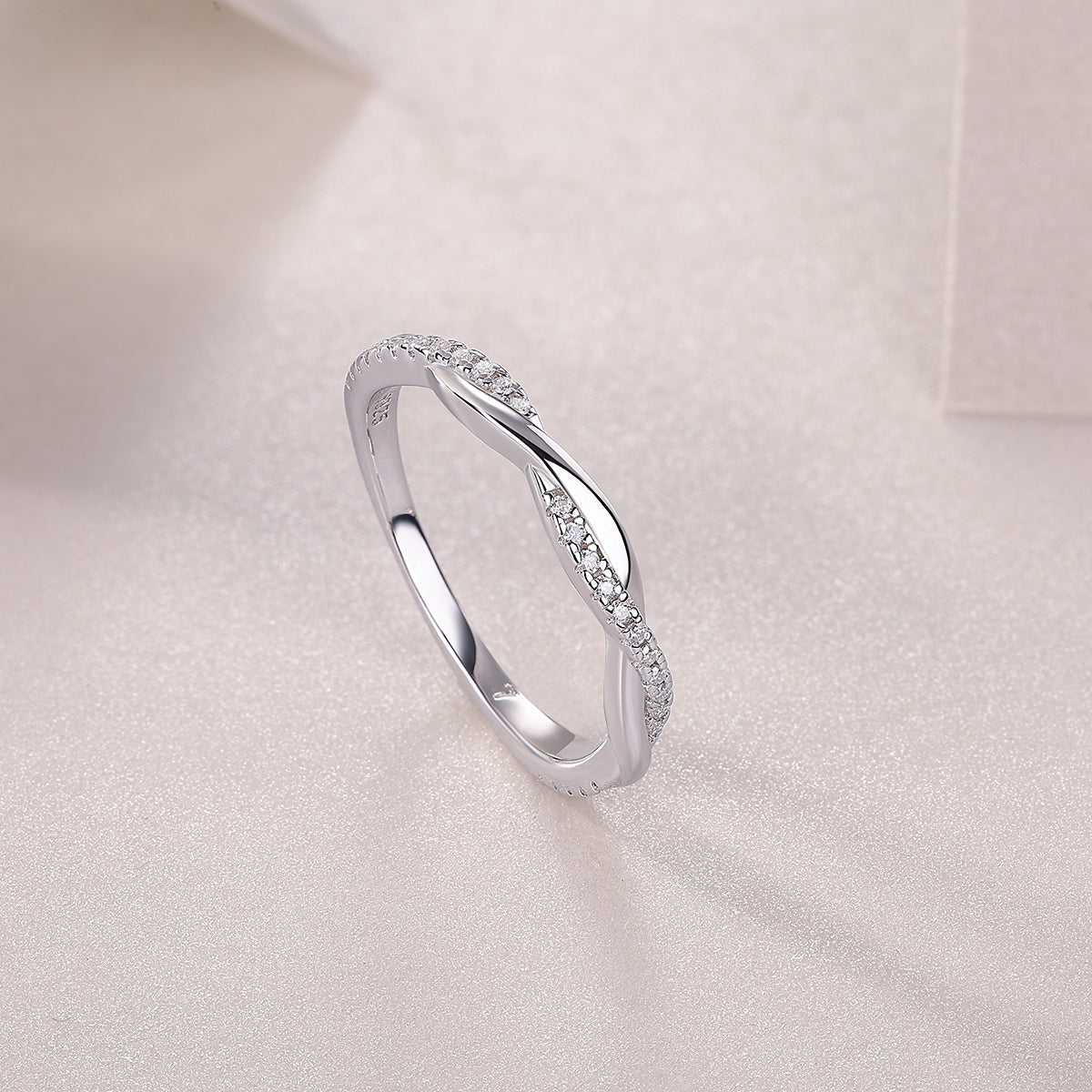 Carissie Ring MF214784 - Silver Angle View