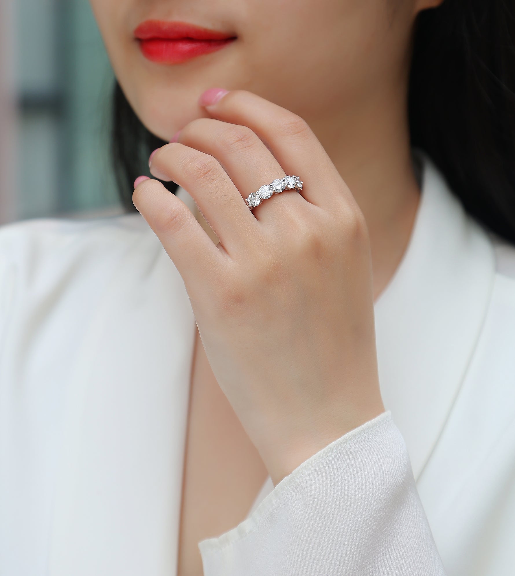 Carissie Ring MF214845 - Silver On Model