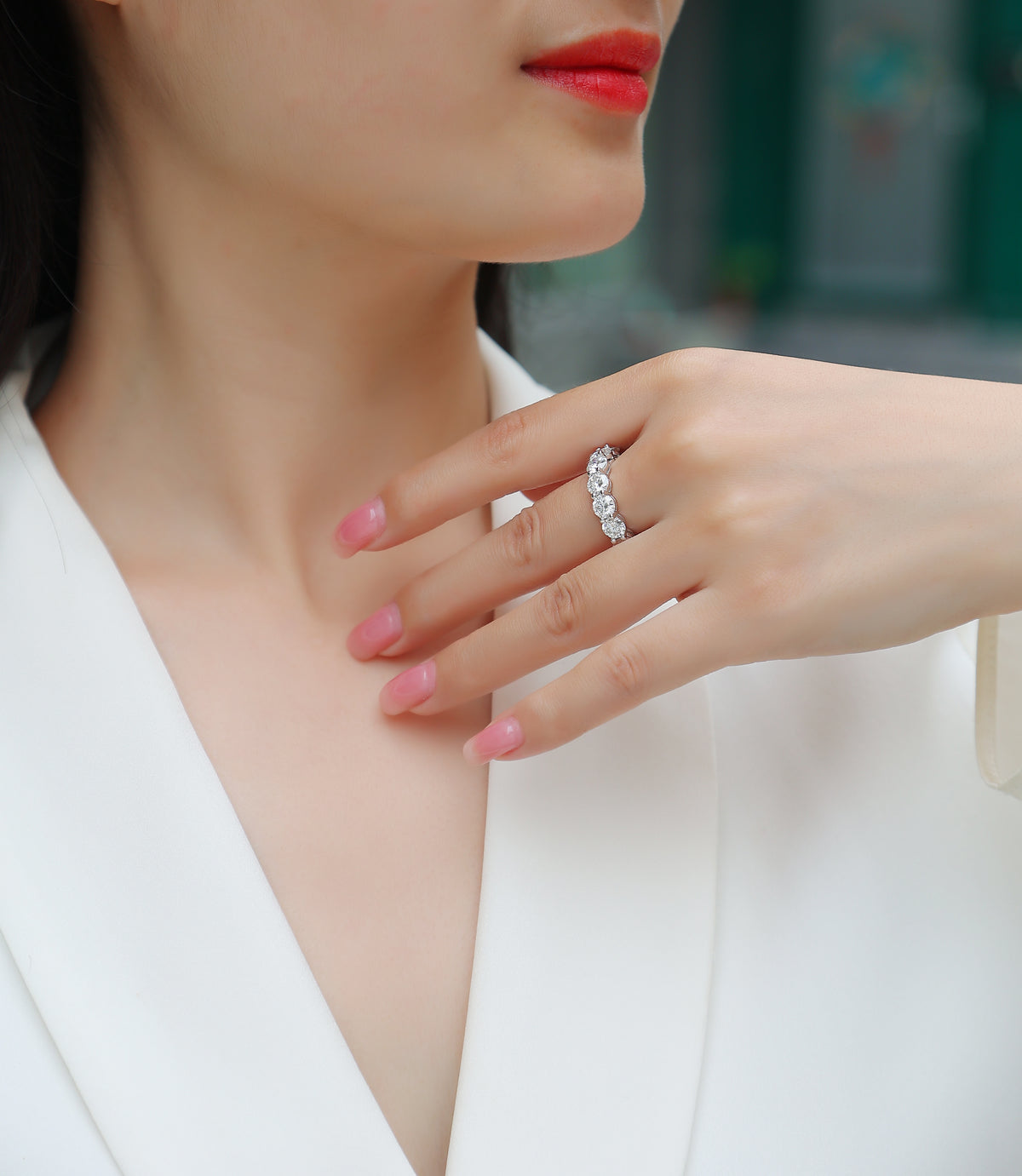 Carissie Ring MF214845 - Silver On Model