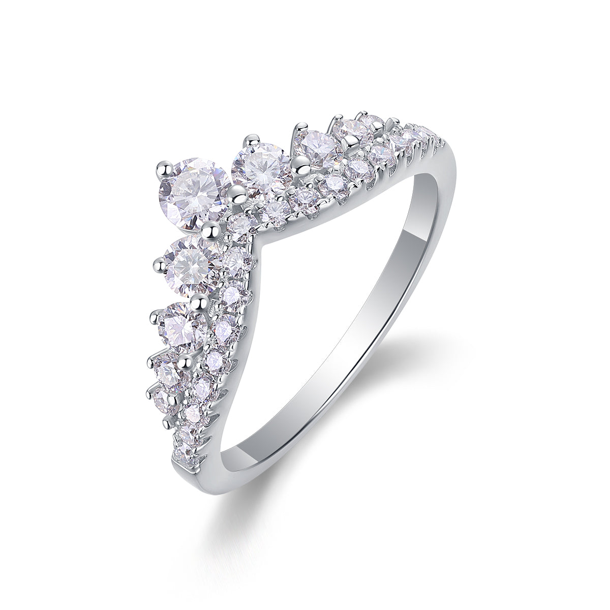Carissie Ring MF214850 - Silver Angle View