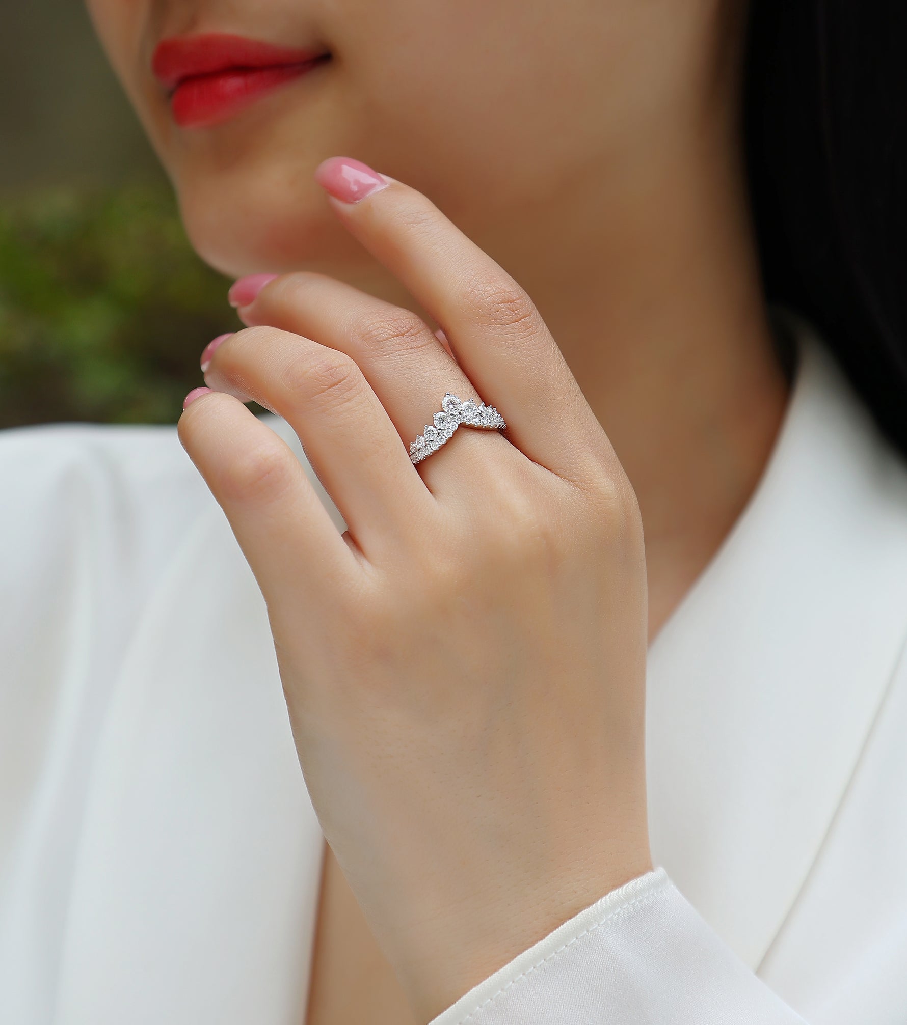 Carissie Ring MF214850 - Silver On Model