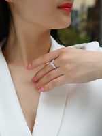 Carissie Ring MF214850 - Silver On Model