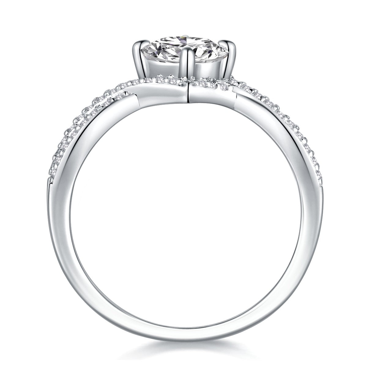 Carissie Ring MF214857 - Silver Side View