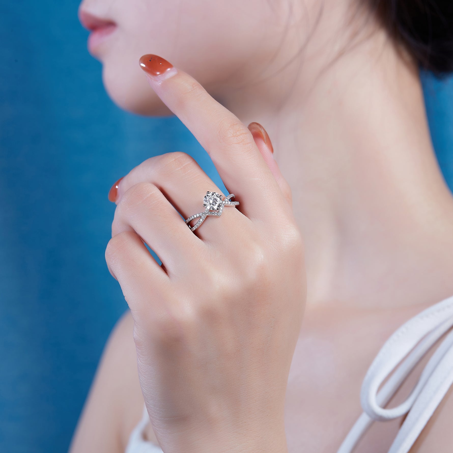 Carissie Ring MF214857 - Silver On Model