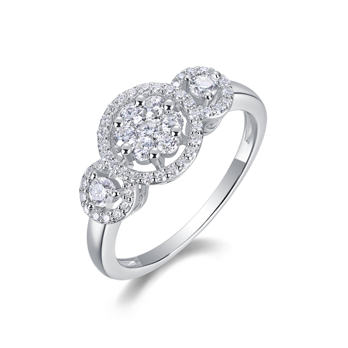 Carissie Ring MF214886 - Silver Angle View