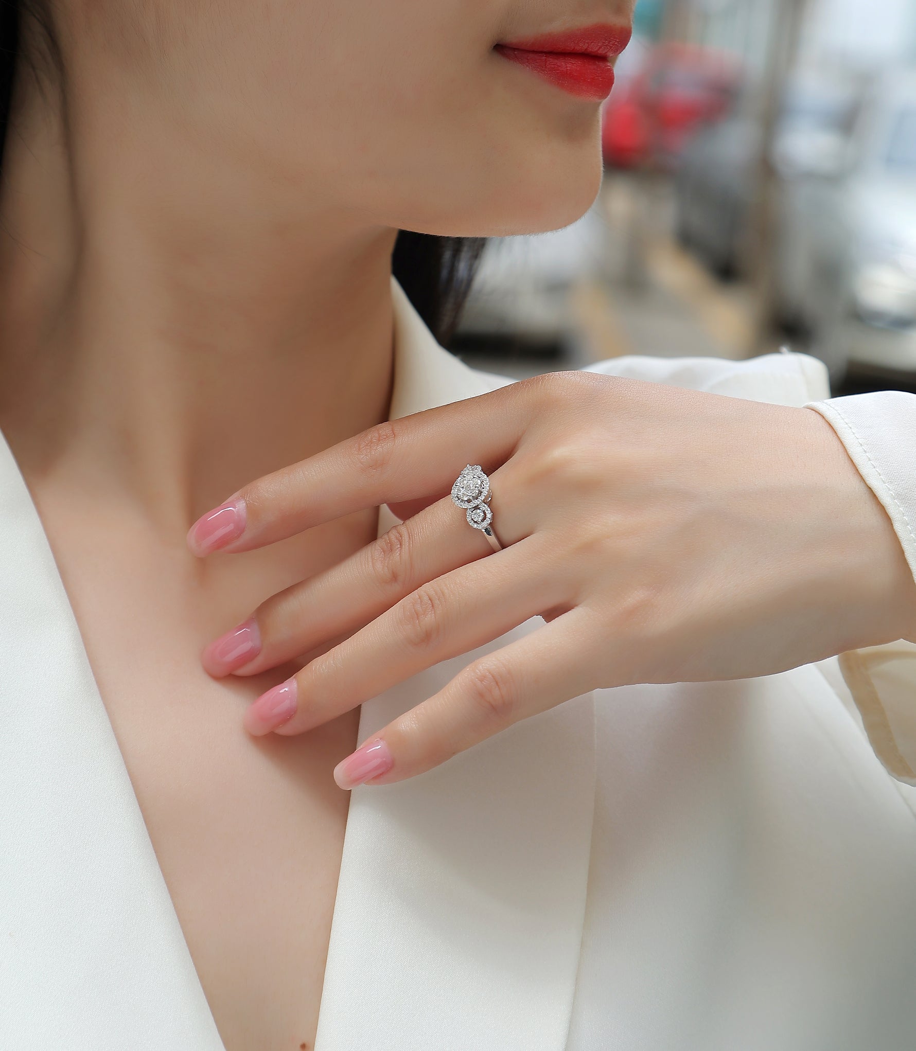 Carissie Ring MF214886 - Silver On Model