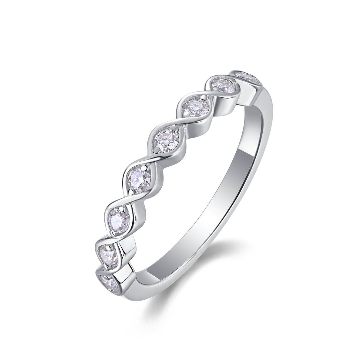 Carissie Ring MF214895 - Silver Angle View