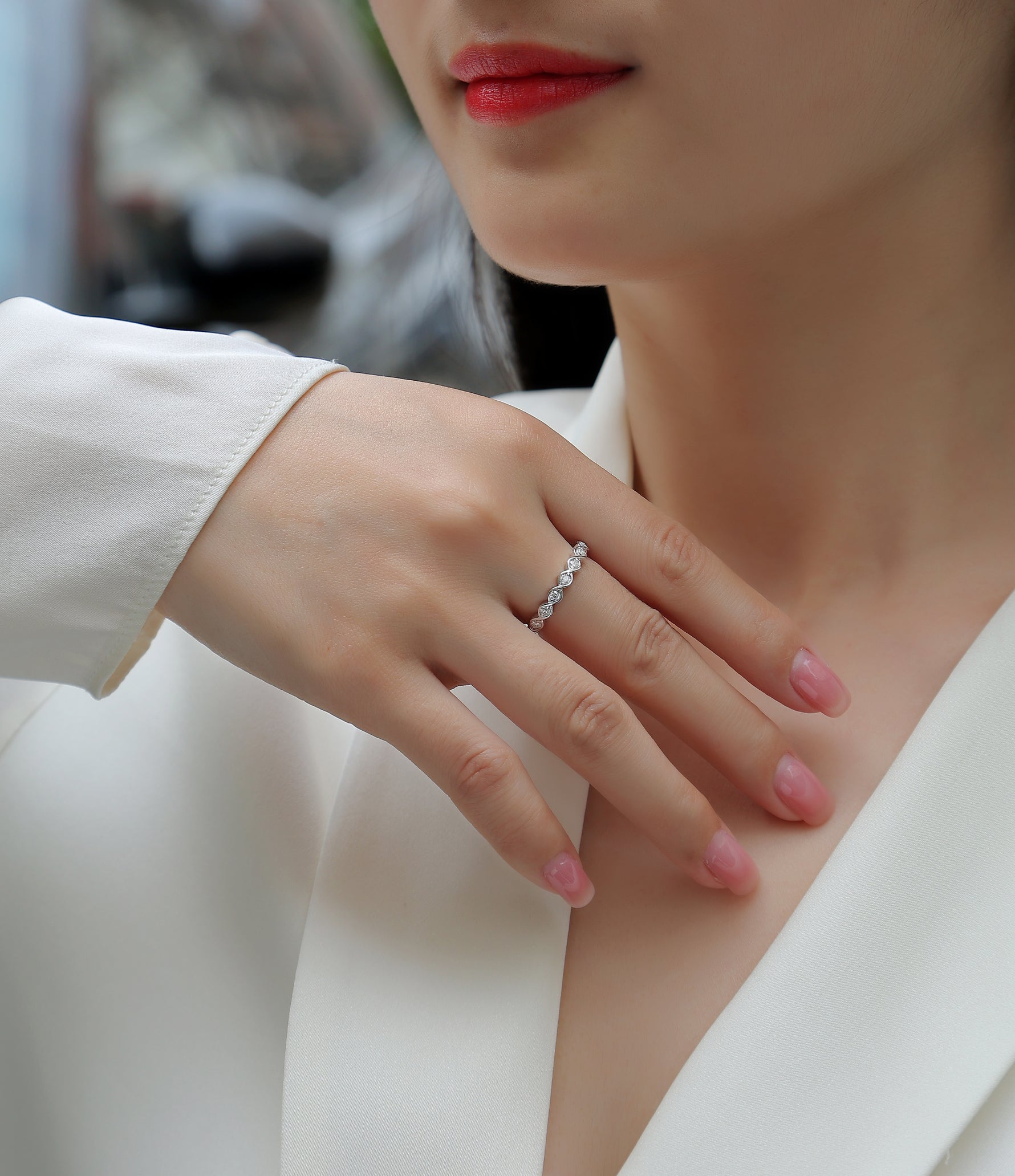 Carissie Ring MF214895 - Silver On Model