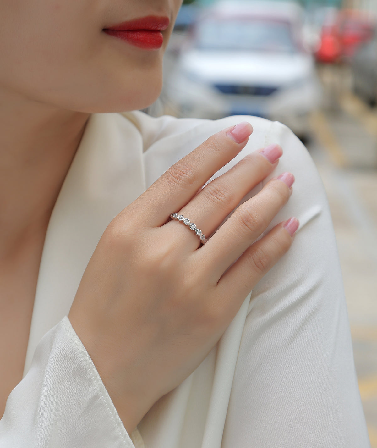 Carissie Ring MF214895 - Silver On Model