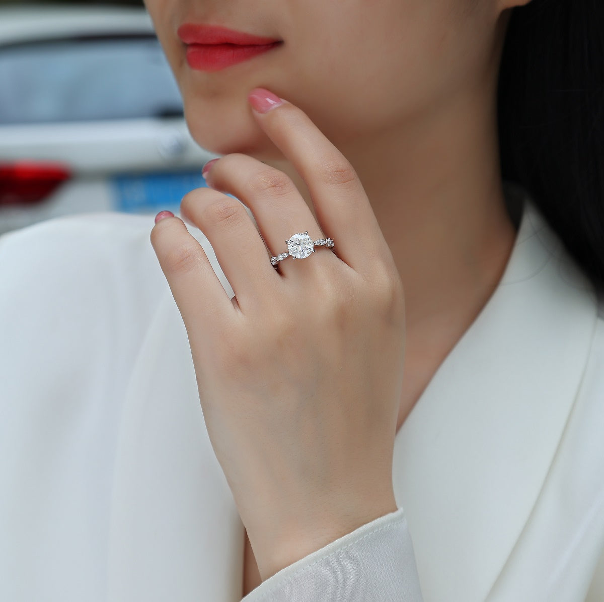 Carissie Ring MF214936 - Silver On Model