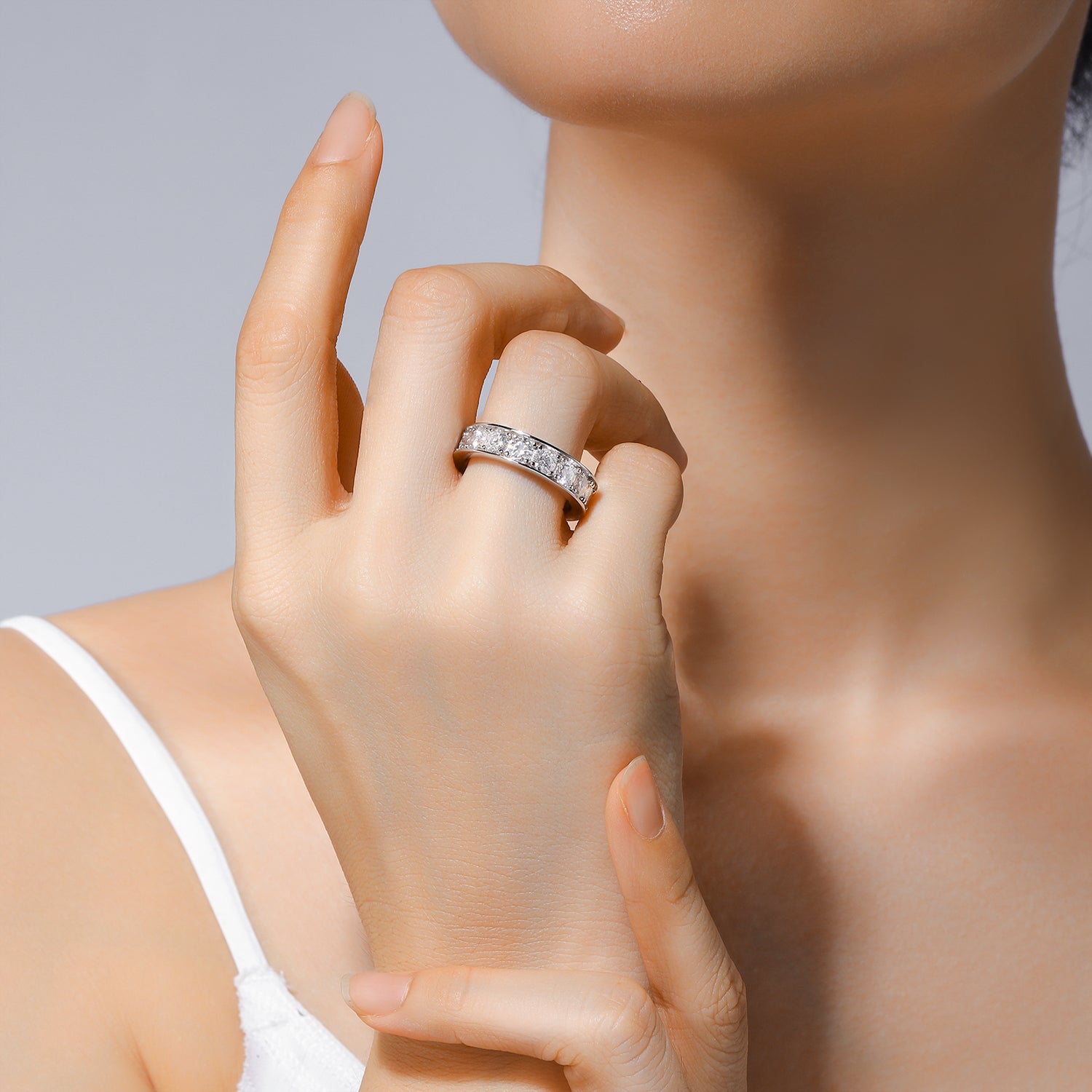 Carissie Ring MF214944 - Silver On Model