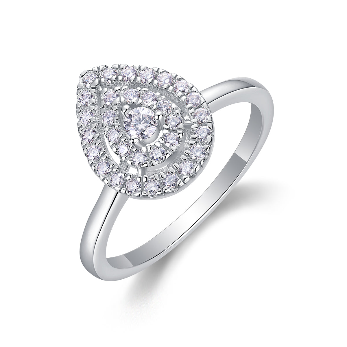 Carissie Ring MF214962 - Silver Angle View