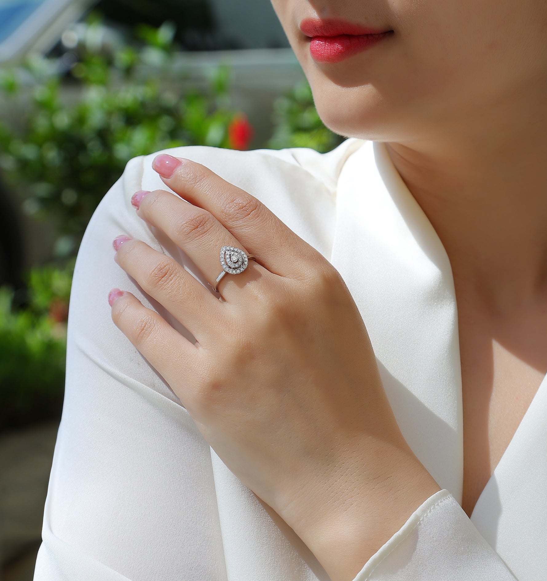 Carissie Ring MF214962 - Silver On Model