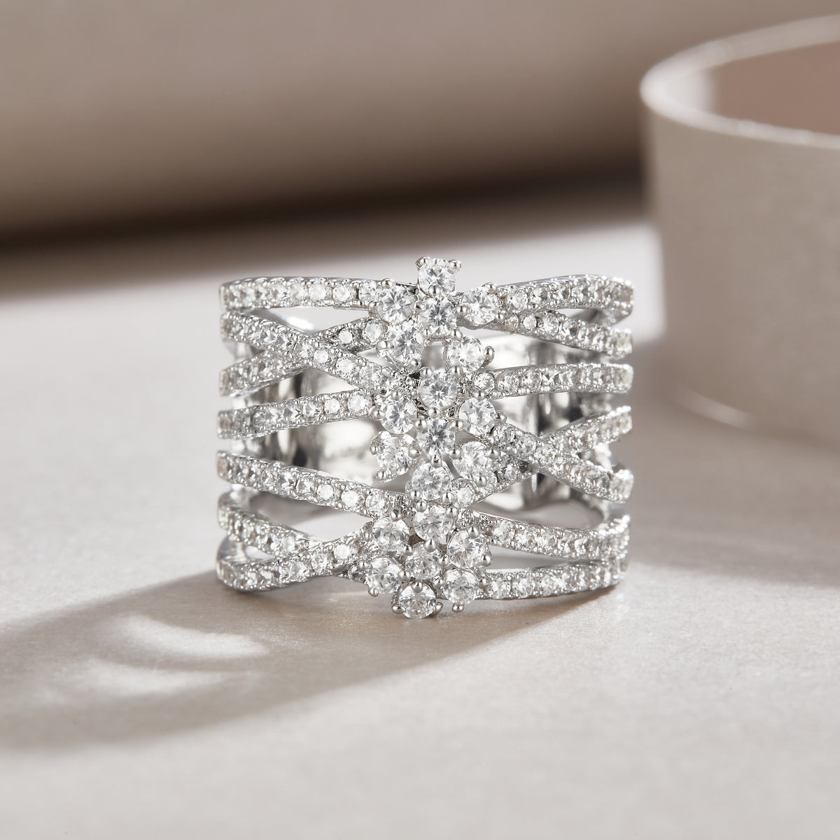 Carissie Ring MF215008 - Silver Front View