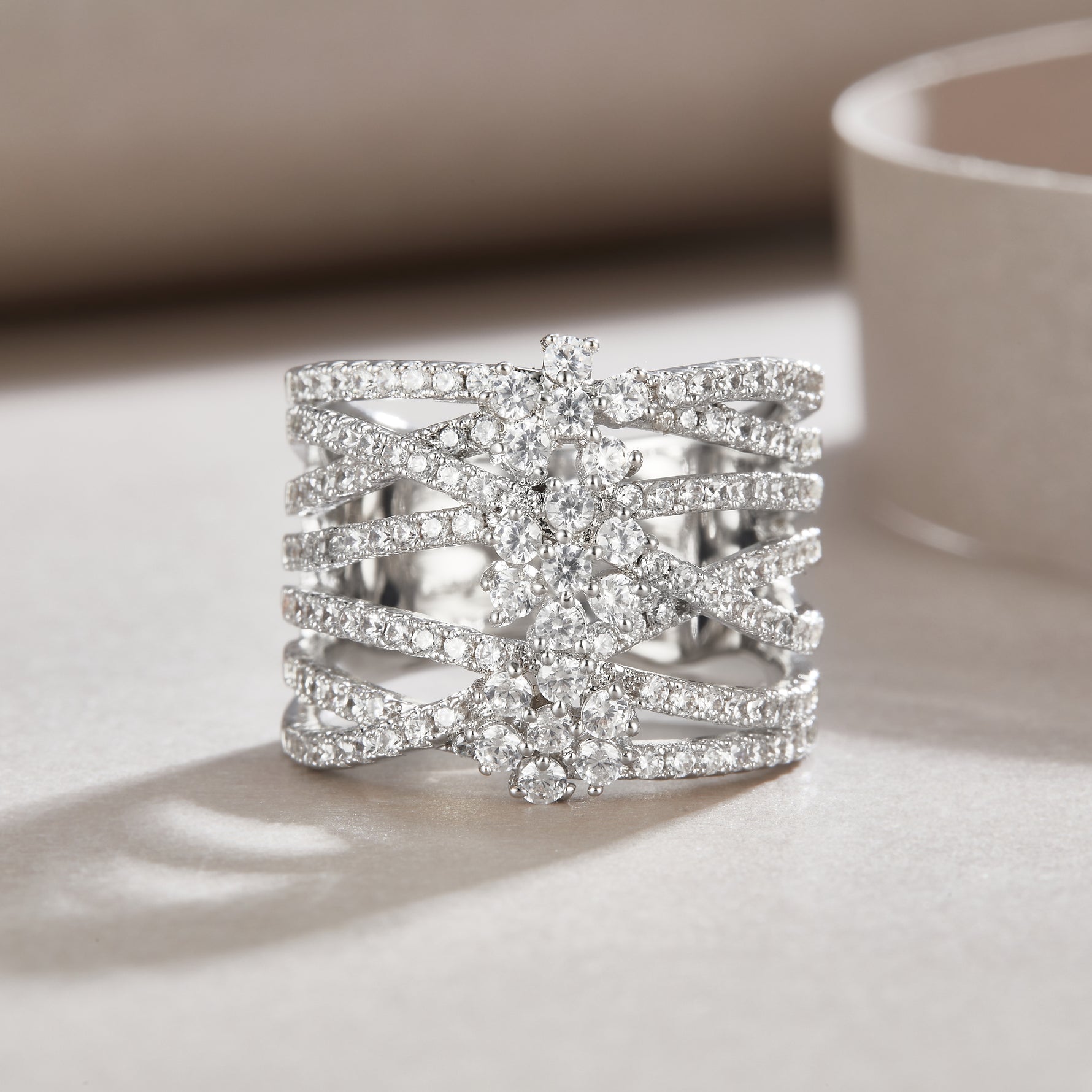 Carissie Ring MF215008 - Silver Front View