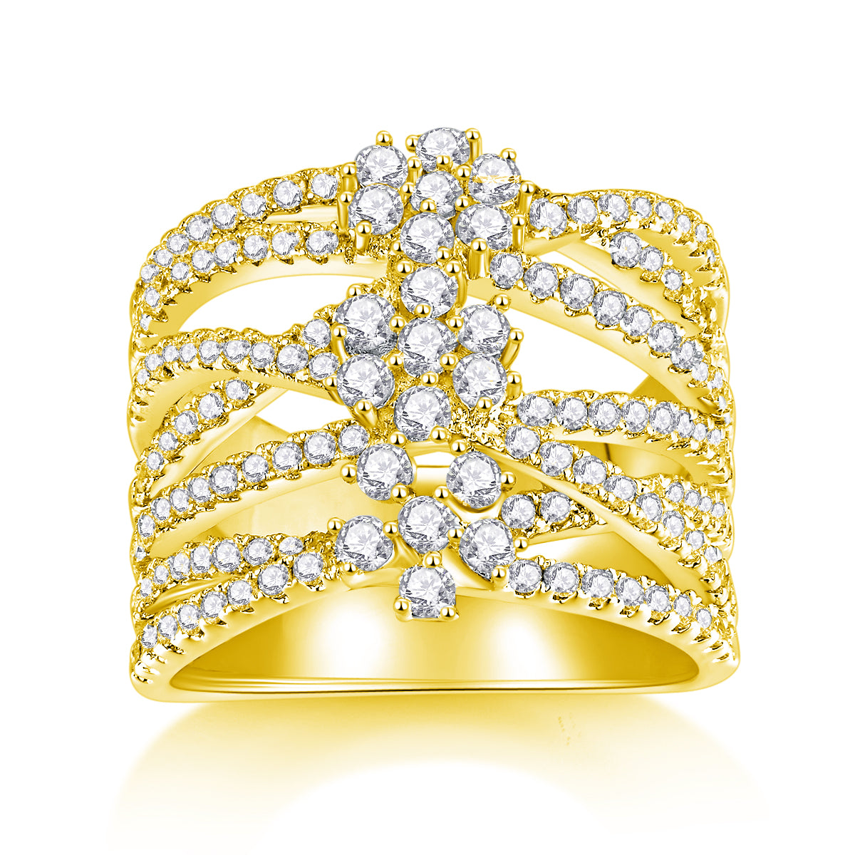 Carissie Ring MF215008 - Yellow Gold Front View