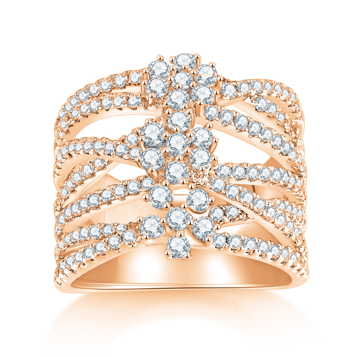 Carissie Ring MF215008 - Rose Gold Front View