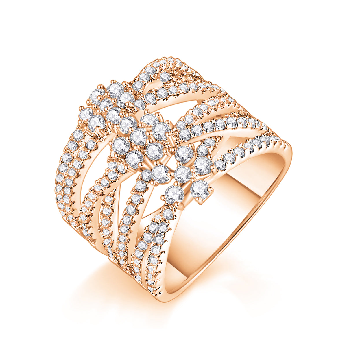 Carissie Ring MF215008 - Rose Gold Angle View