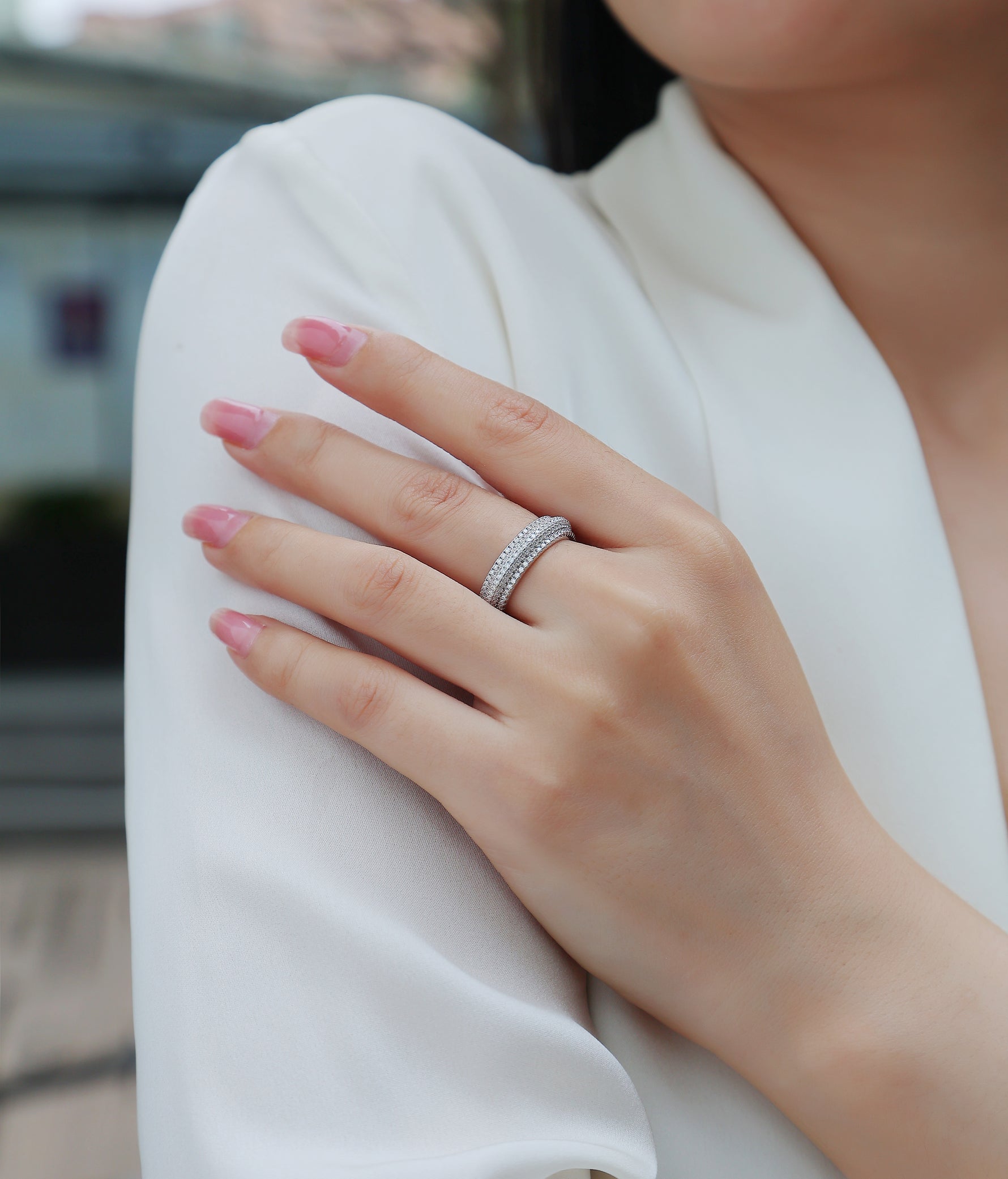Carissie Ring MF215010 - Silver On Model