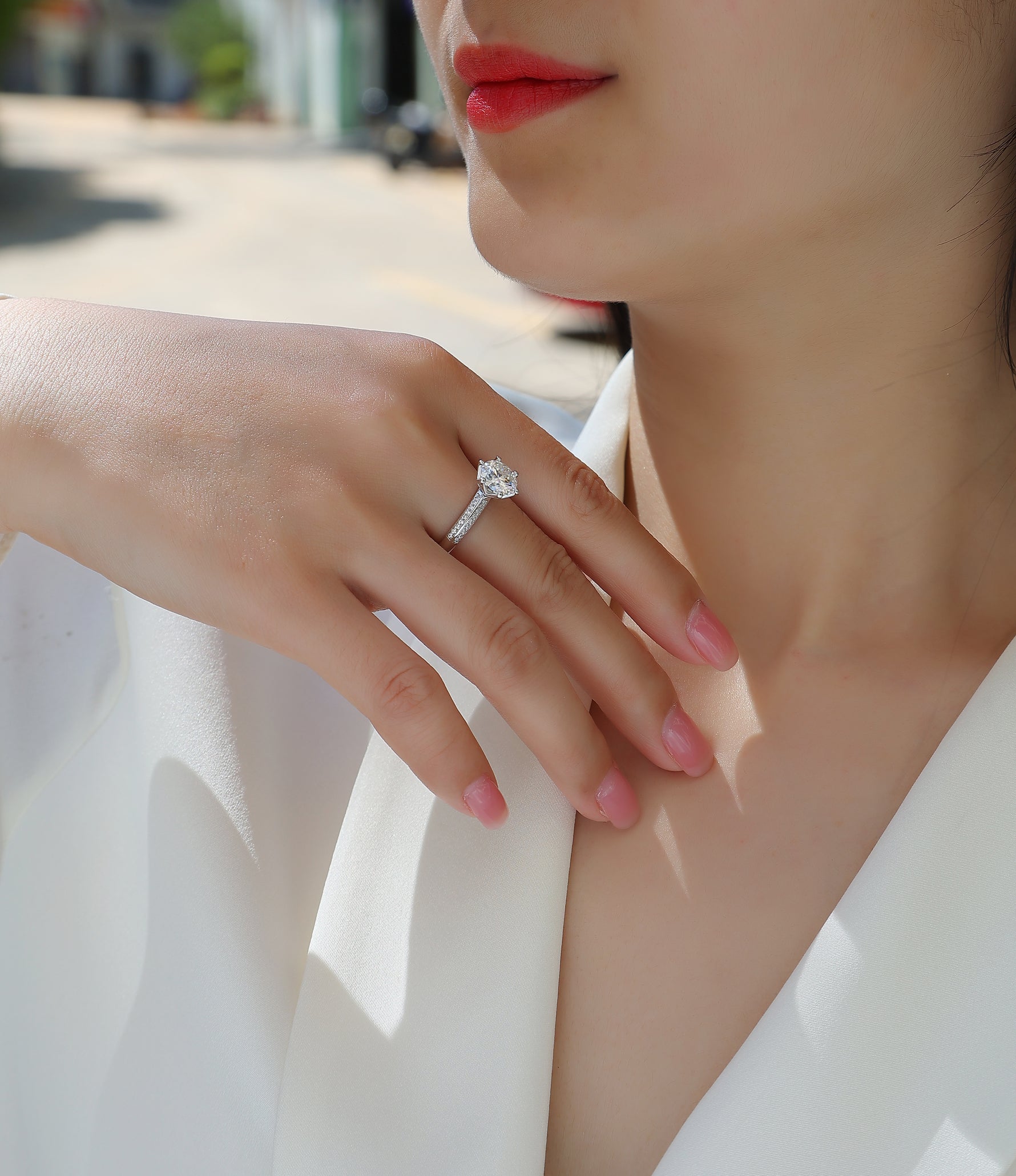 Carissie Ring MF215023 - Silver On Model
