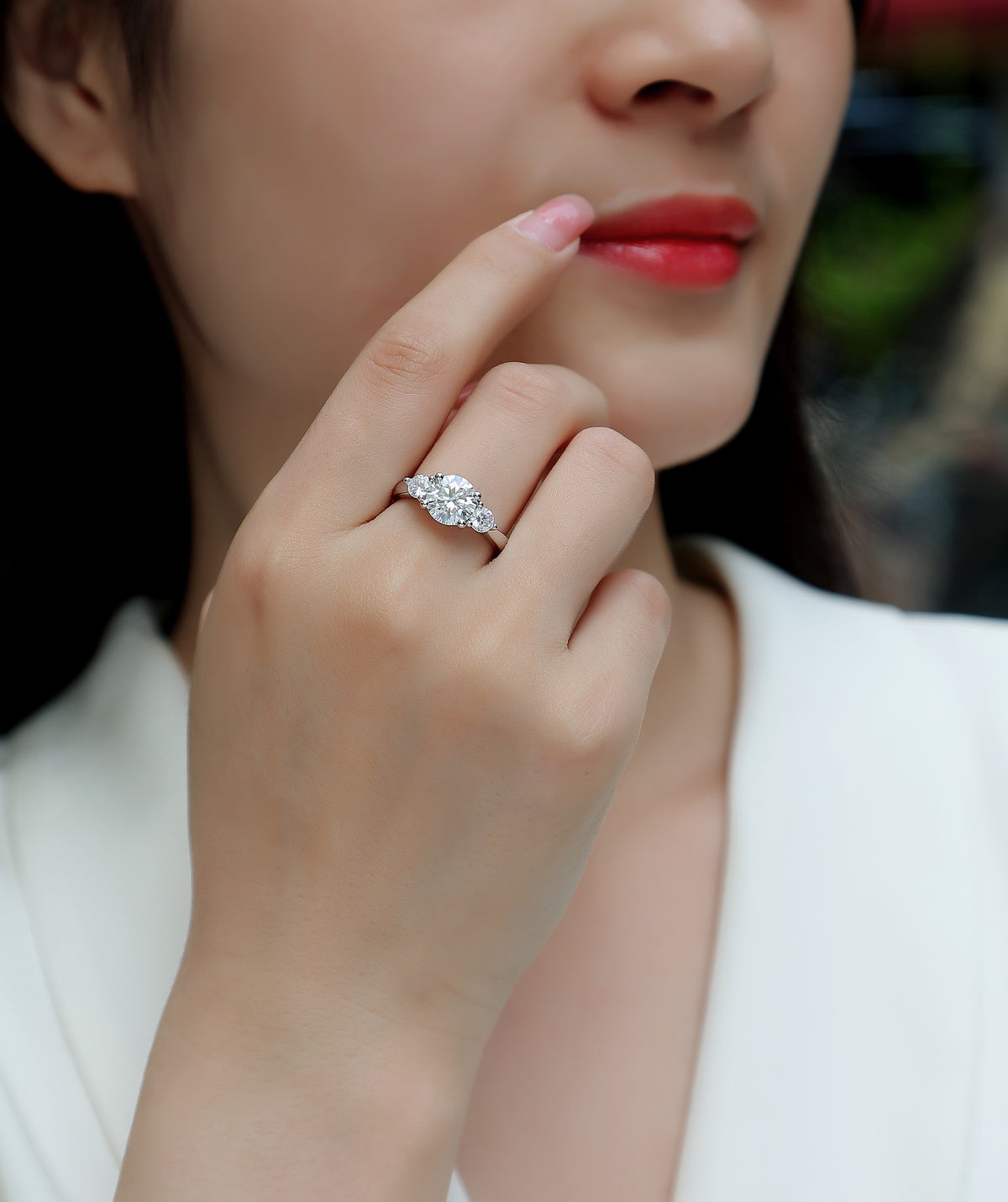 Carissie Ring MF215066 - Silver On Model