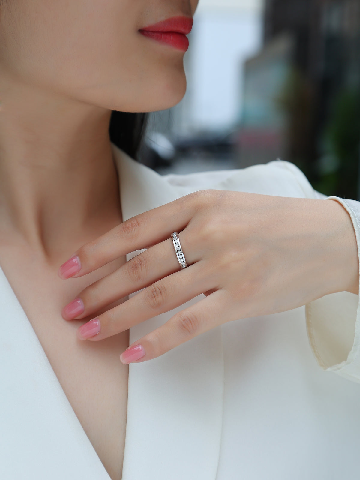 Carissie Ring MF215080 - Silver On Model