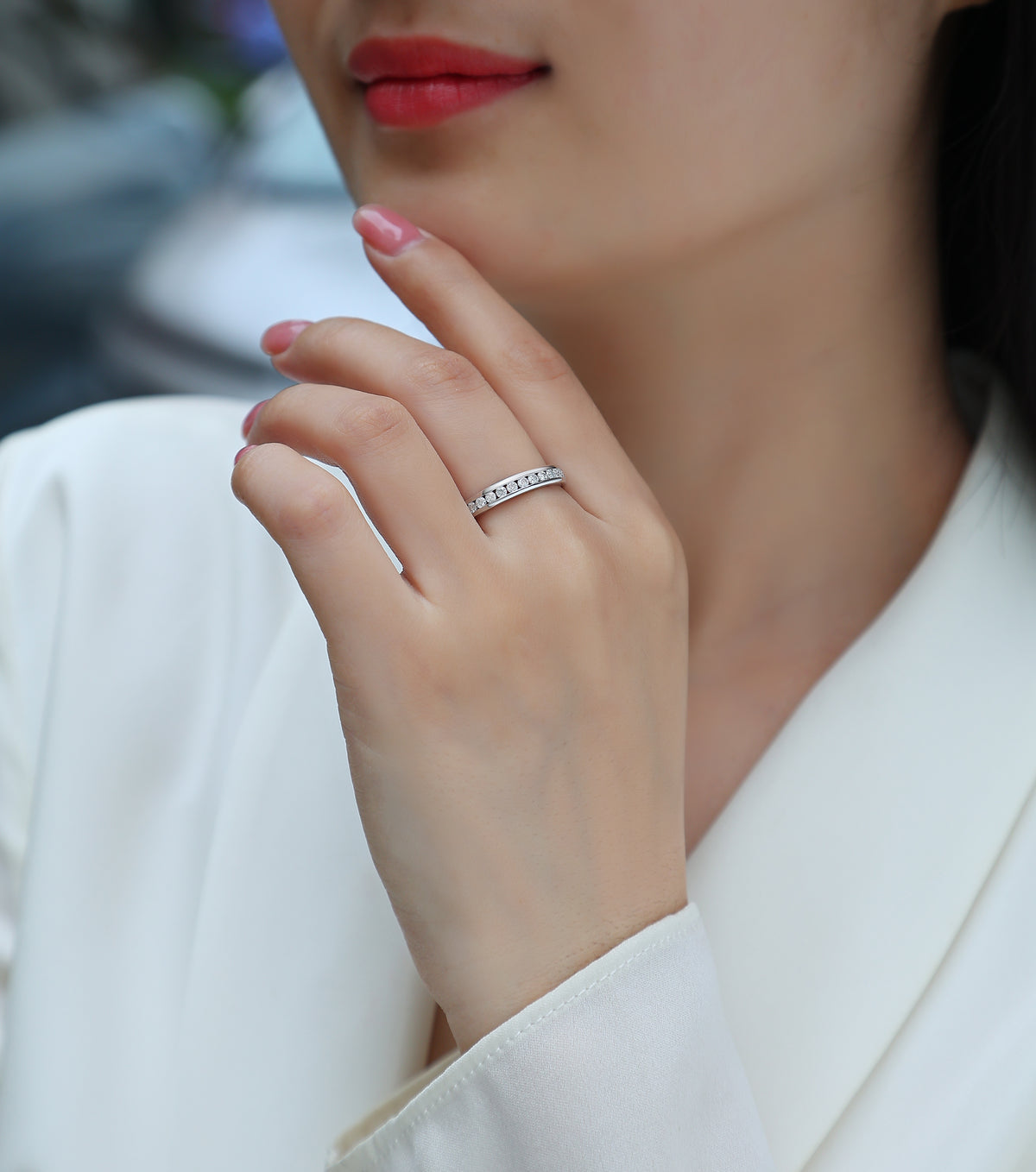 Carissie Ring MF215080 - Silver On Model