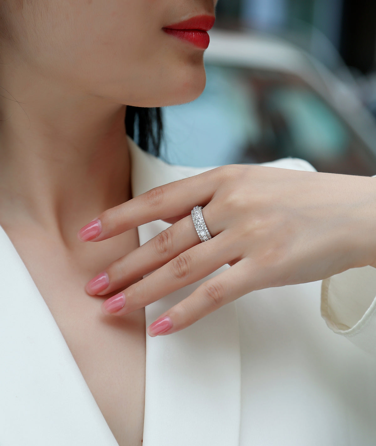 Carissie Ring MF215081 - Silver On Model