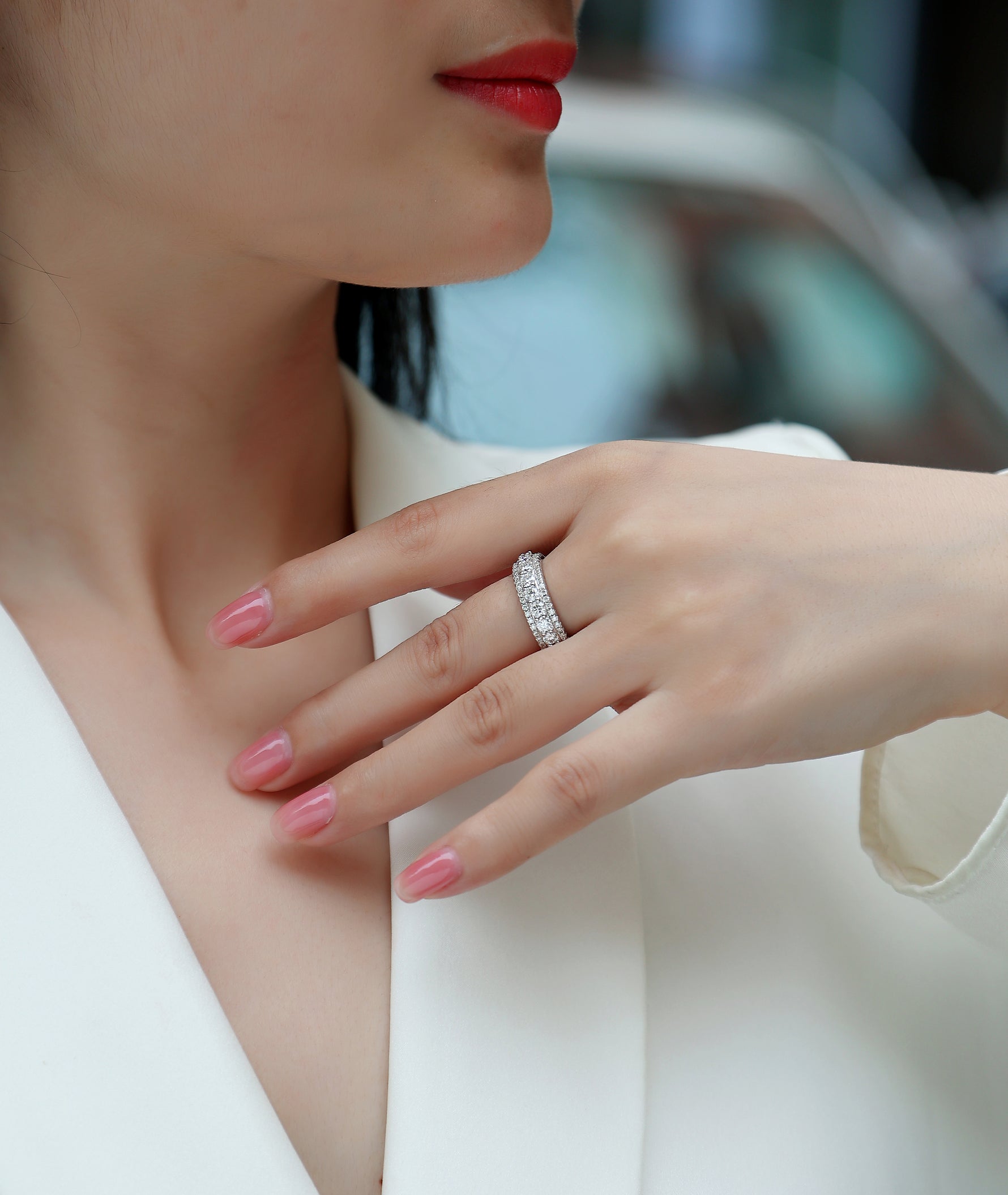 Carissie Ring MF215081 - Silver On Model