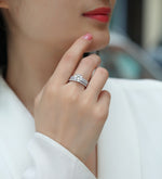 Carissie Ring MF215086 - Silver On Model