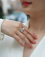 Carissie Ring MF215086 - Silver On Model