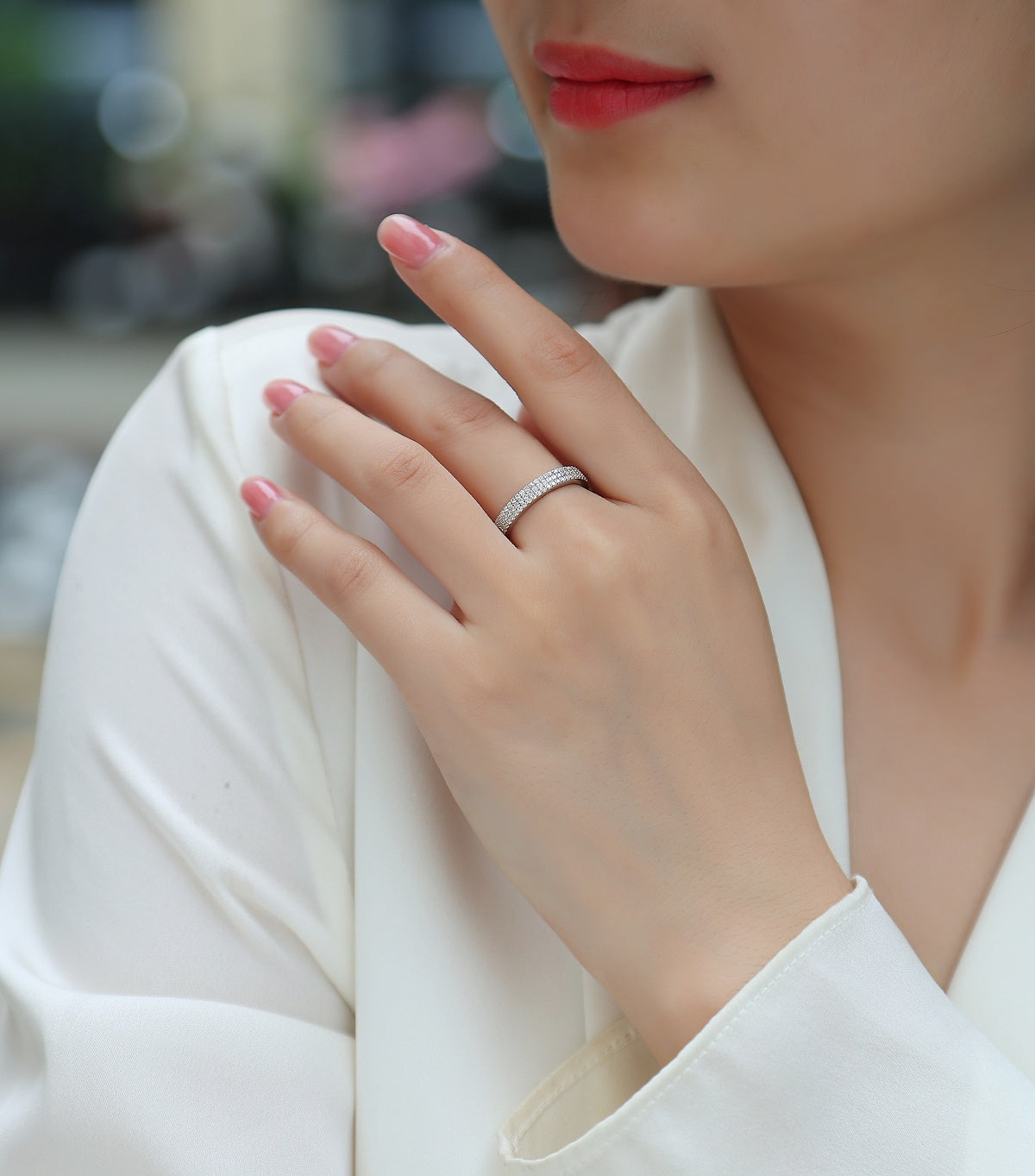 Carissie Ring MF215108 - Silver On Model