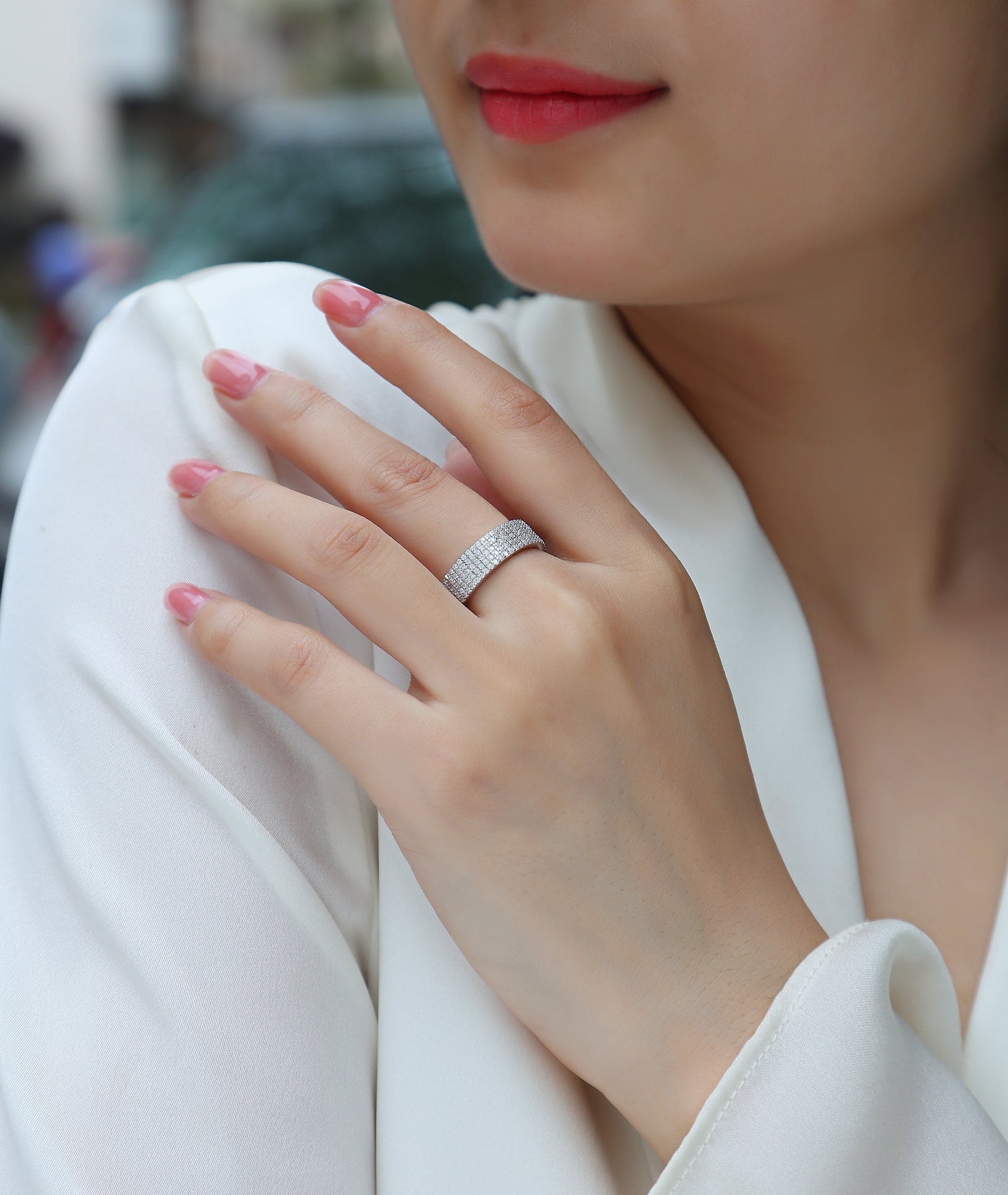 Carissie Ring MF215110 - Silver On Model