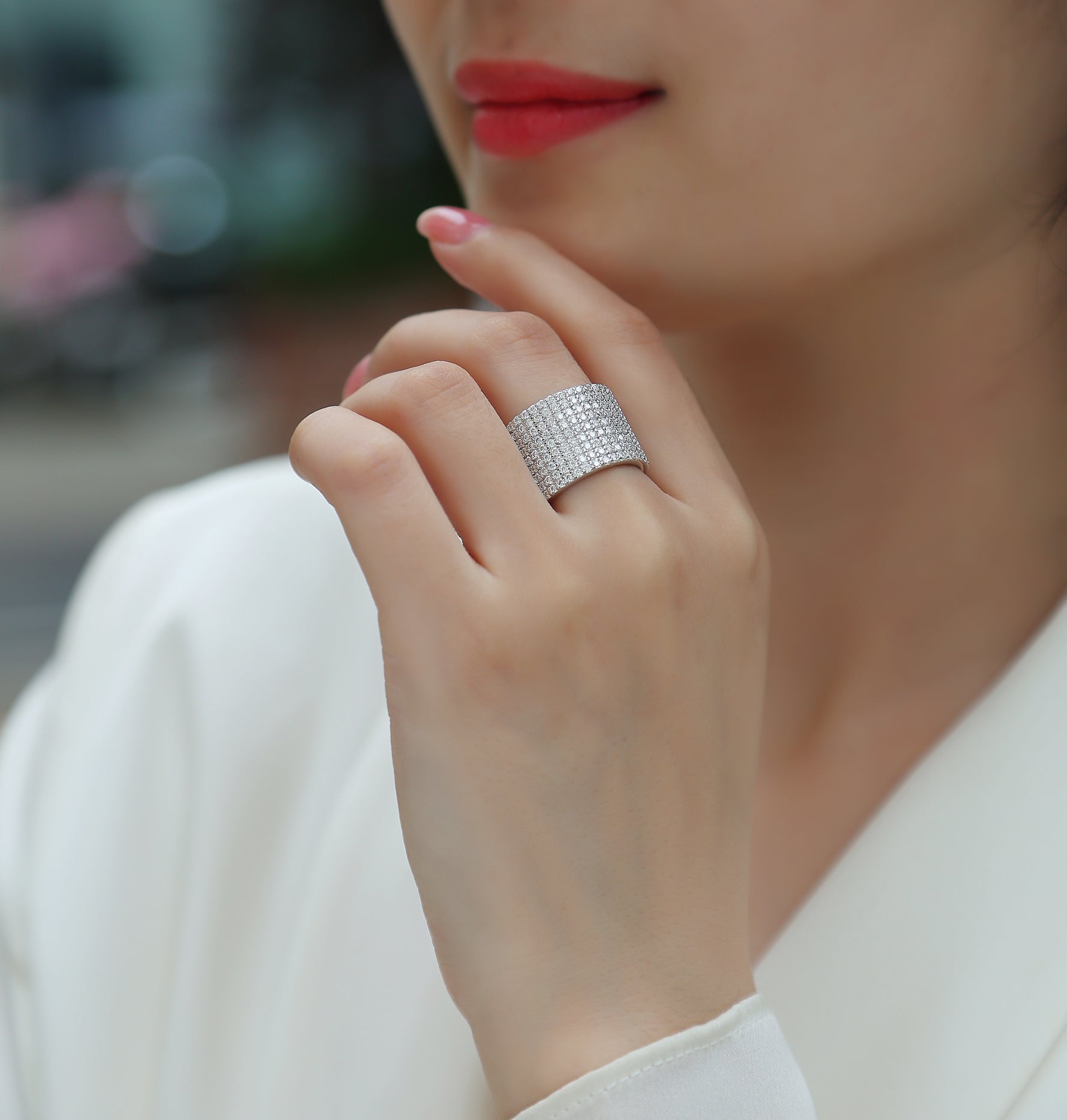 Carissie Ring MF215136 - Silver On Model