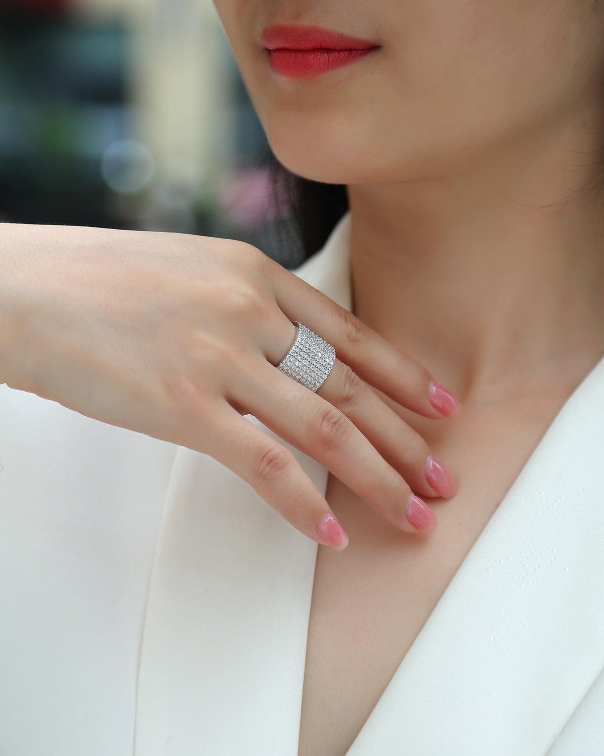 Carissie Ring MF215136 - Silver On Model