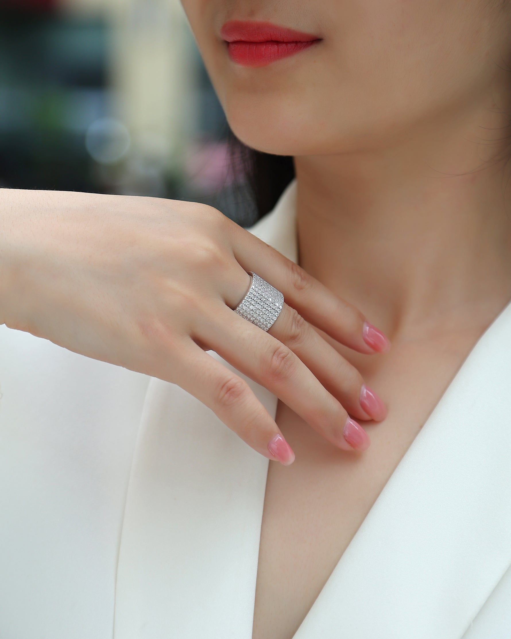 Carissie Ring MF215136 - Silver On Model