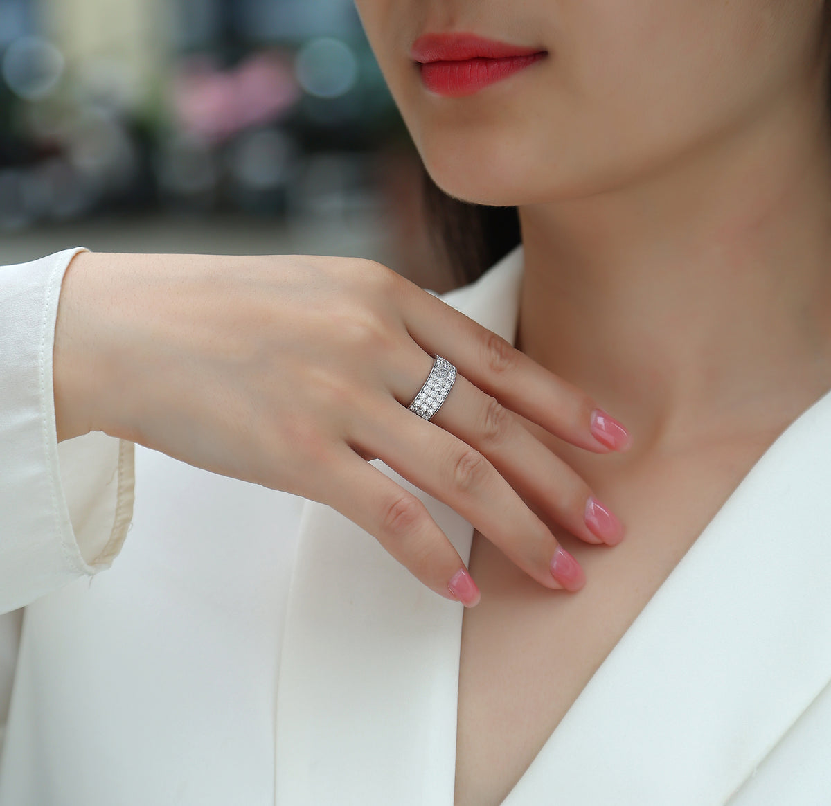 Carissie Ring MF215150 - Silver On Model