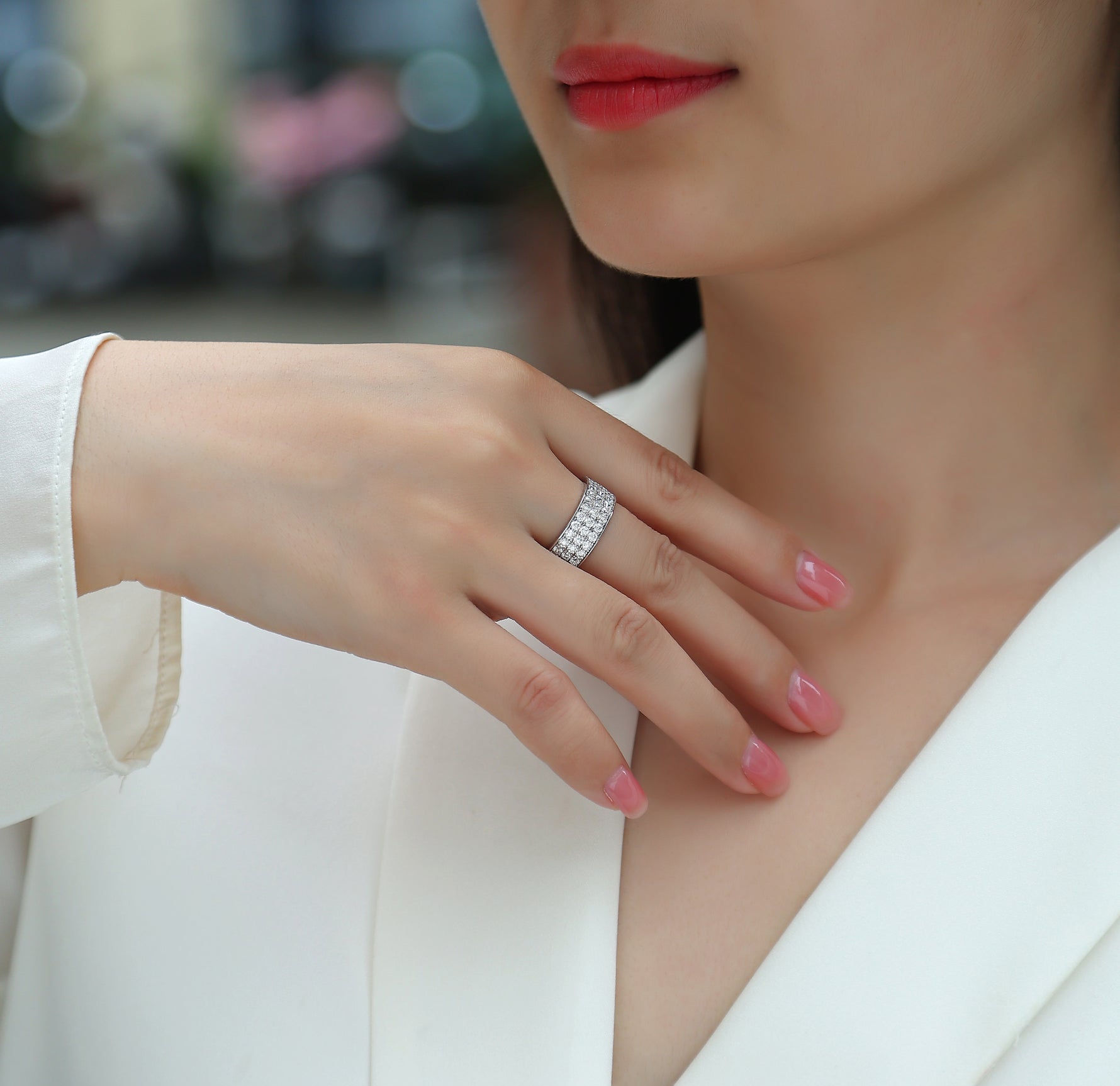 Carissie Ring MF215150 - Silver On Model