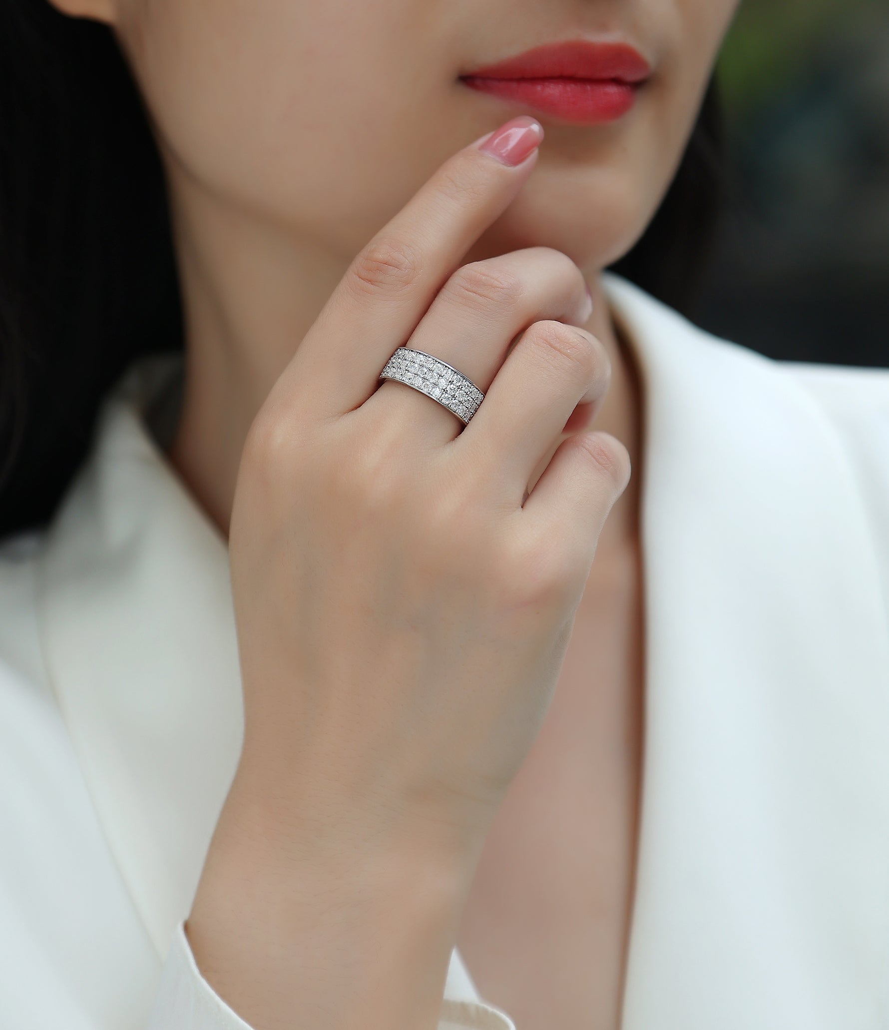 Carissie Ring MF215150 - Silver On Model