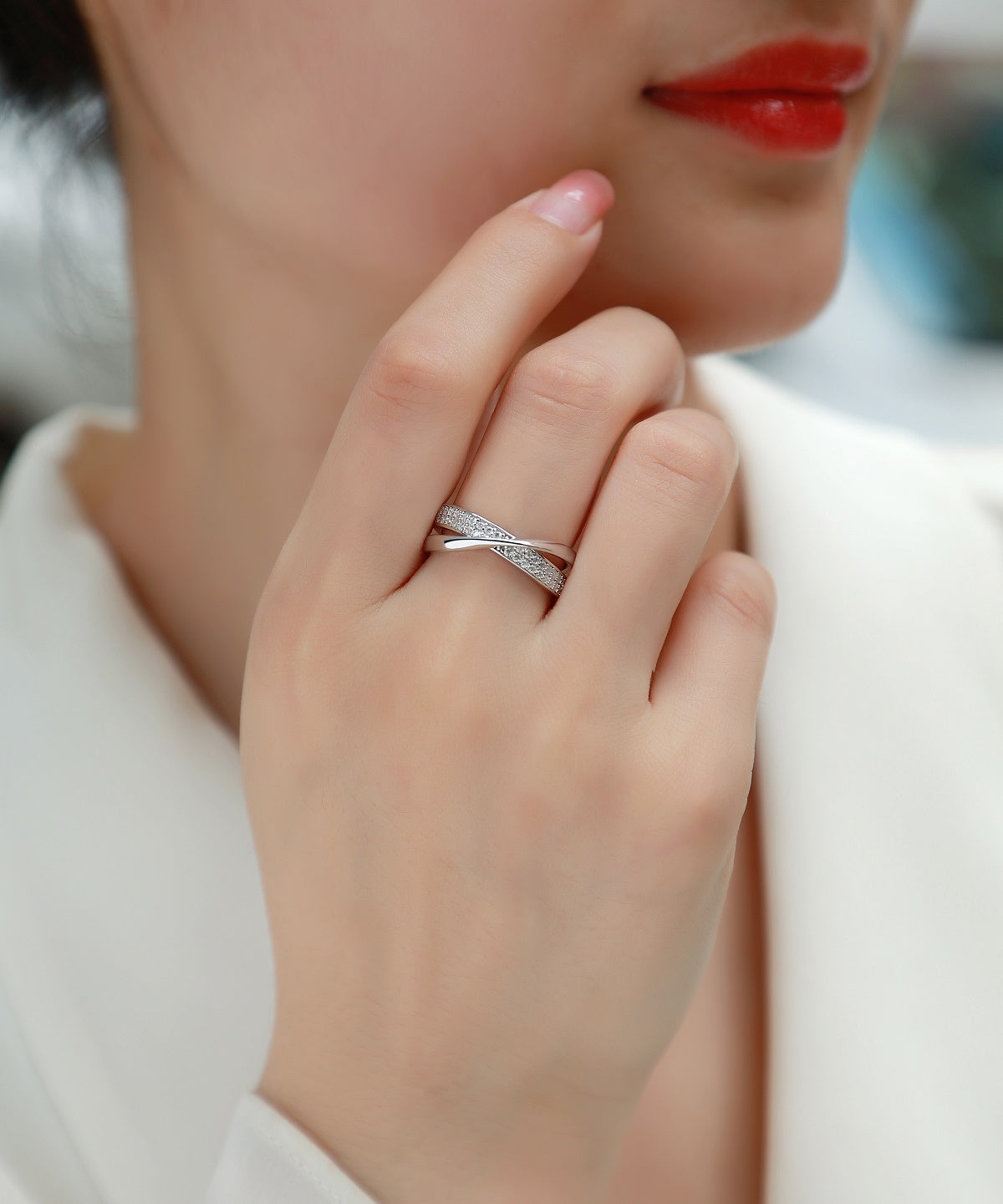 Carissie Ring MF215235 - Silver On Model