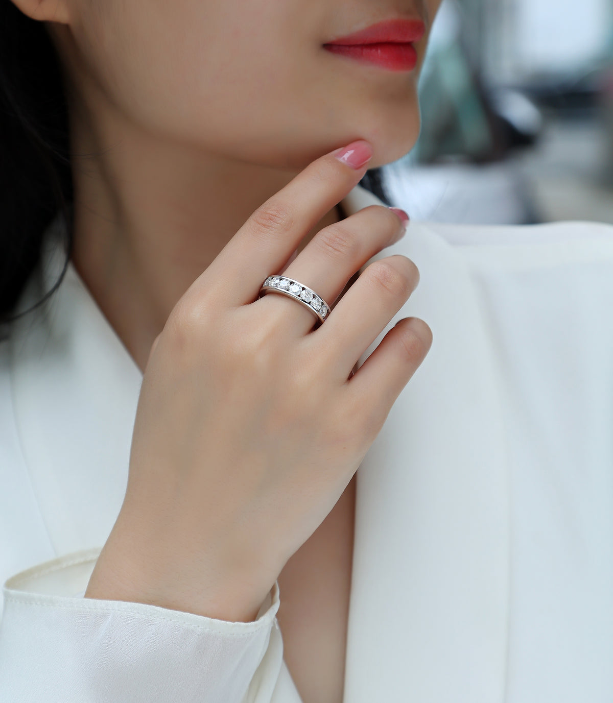 Carissie Ring MF215262 - Silver On Model