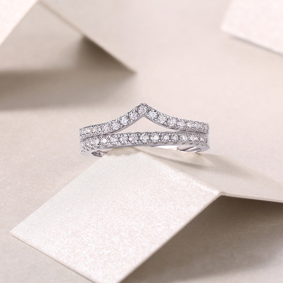 Carissie Ring MF215277 - Silver Angle View