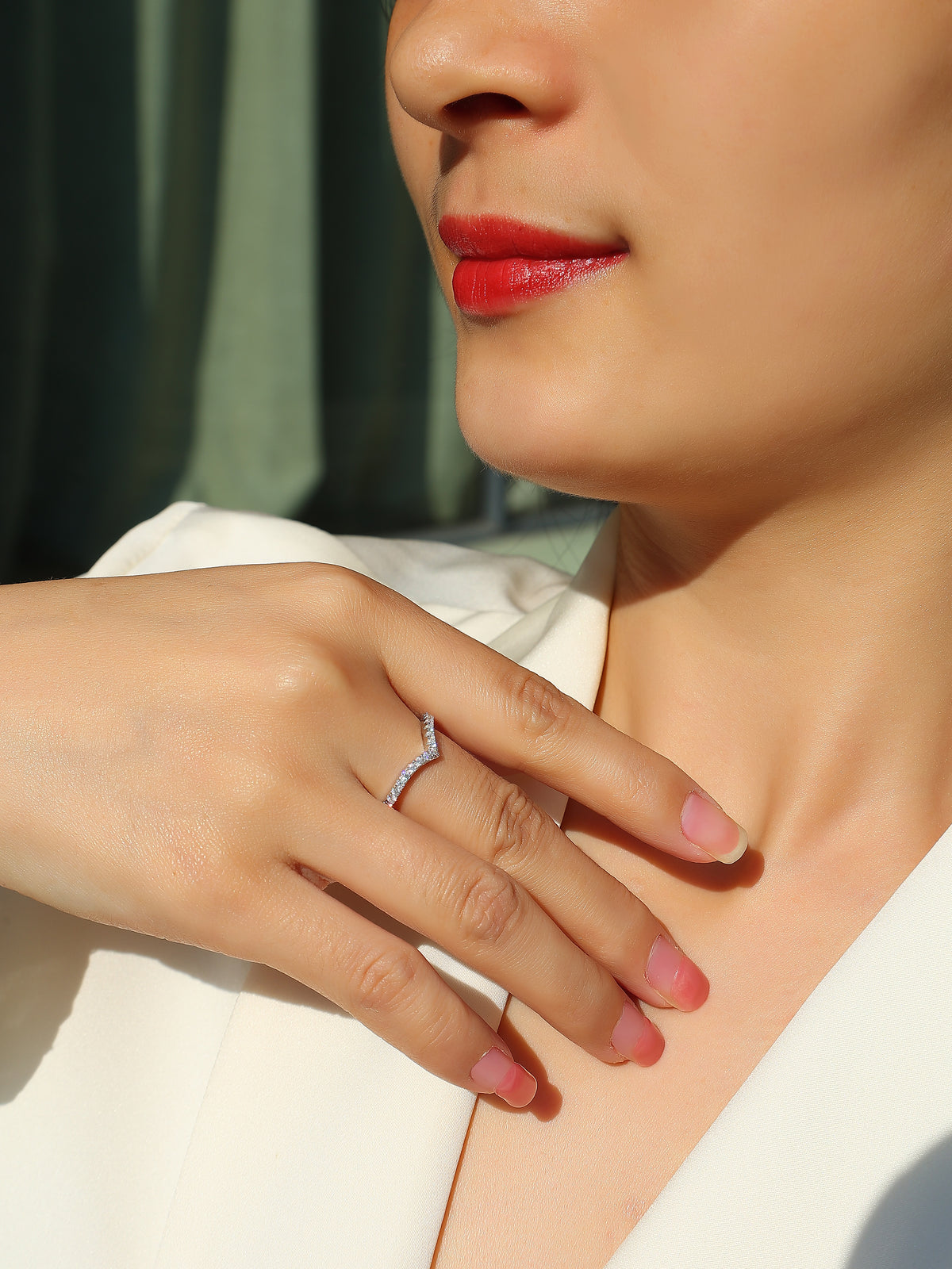 Carissie Ring MF215277 - Silver On Model