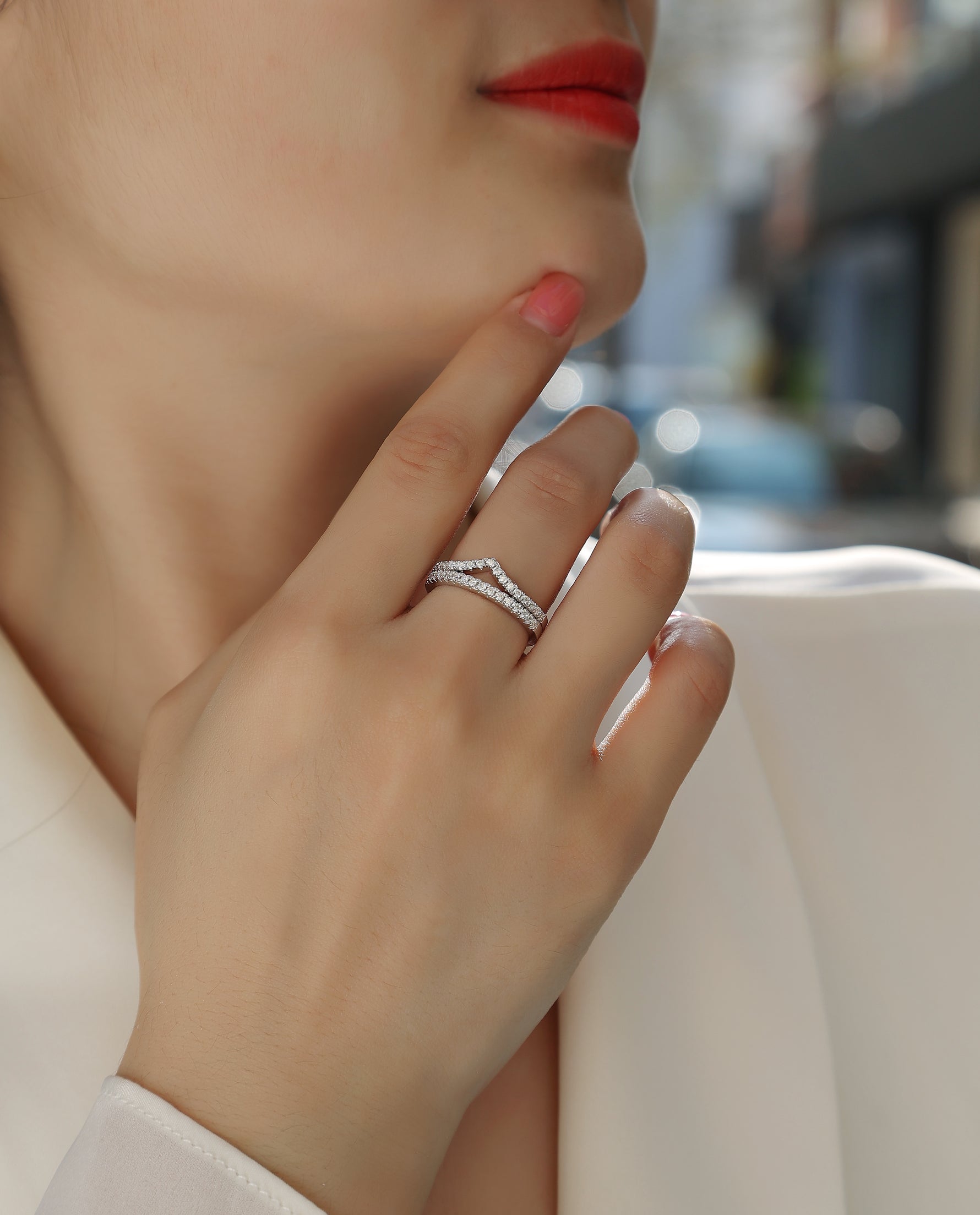Carissie Ring MF215277 - Silver On Model
