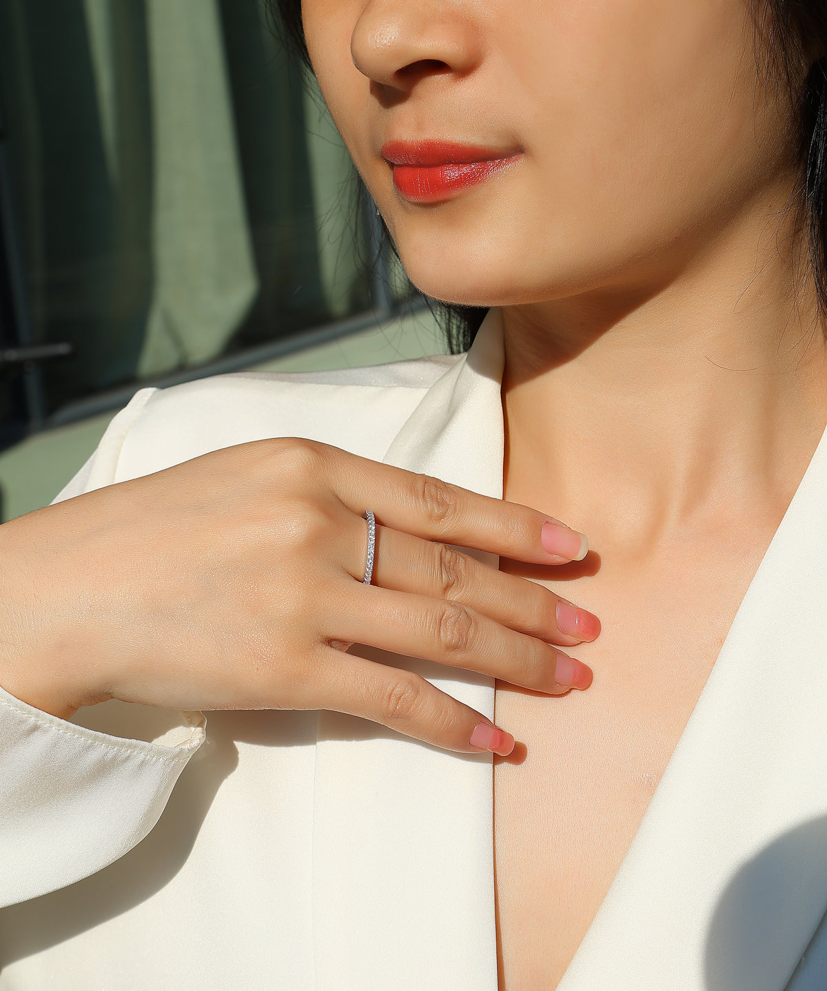 Carissie Ring MF215277 - Silver On Model
