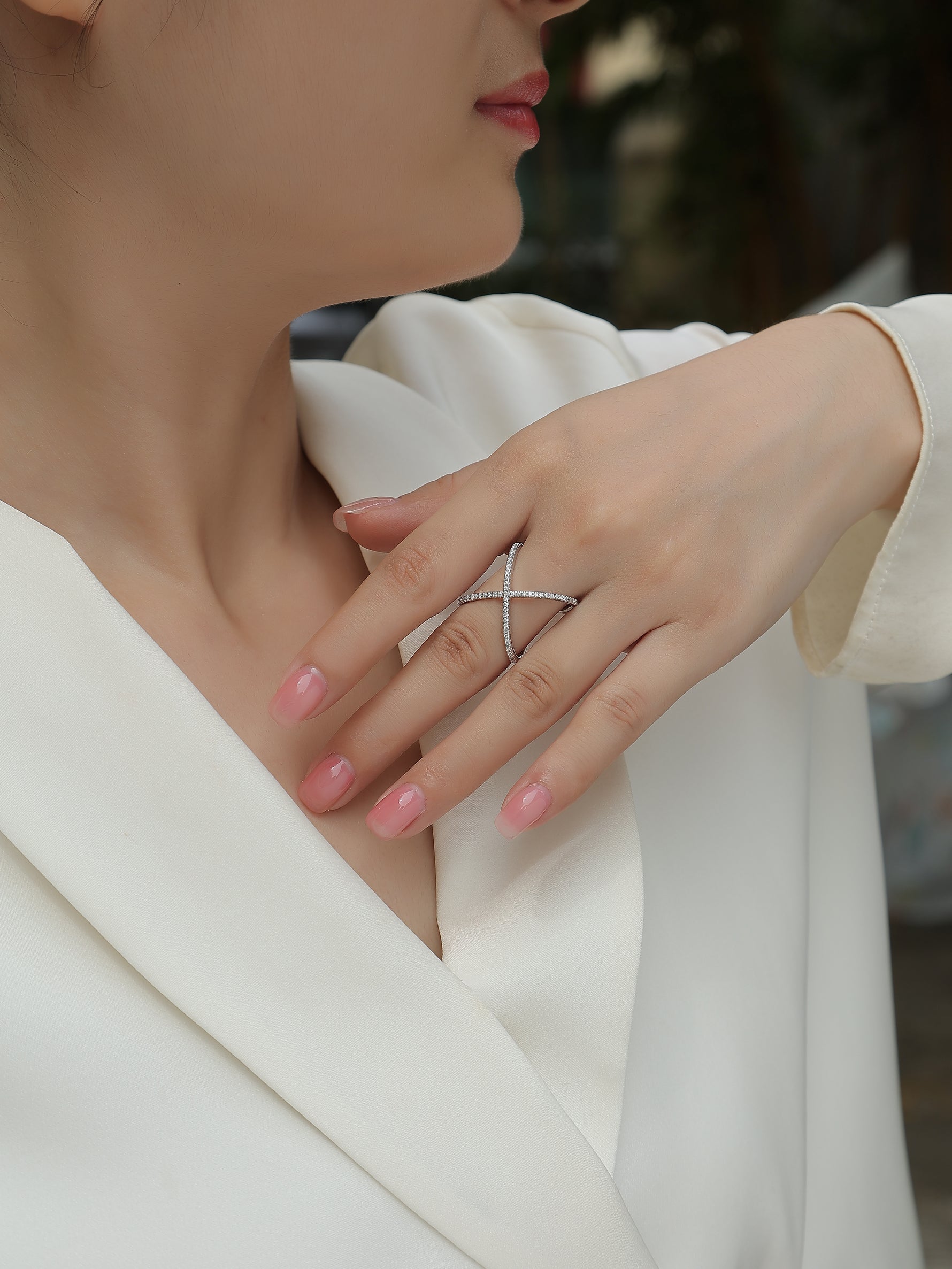 Carissie Ring MF215346 - Silver On Model