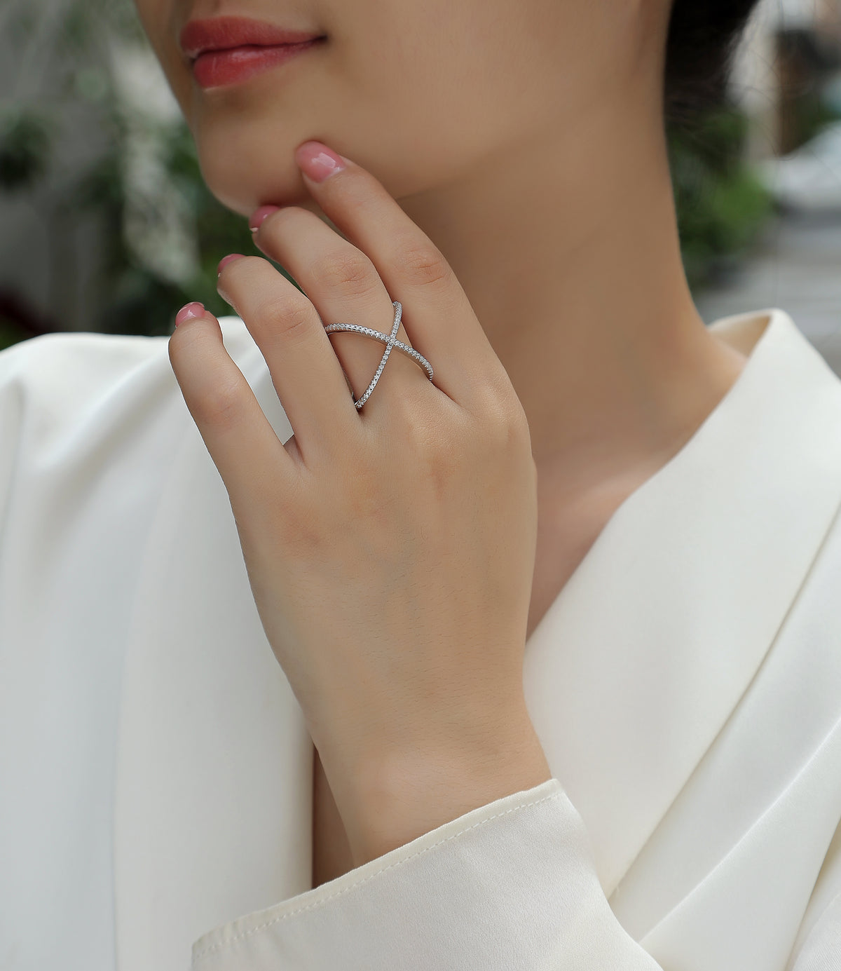 Carissie Ring MF215346 - Silver On Model