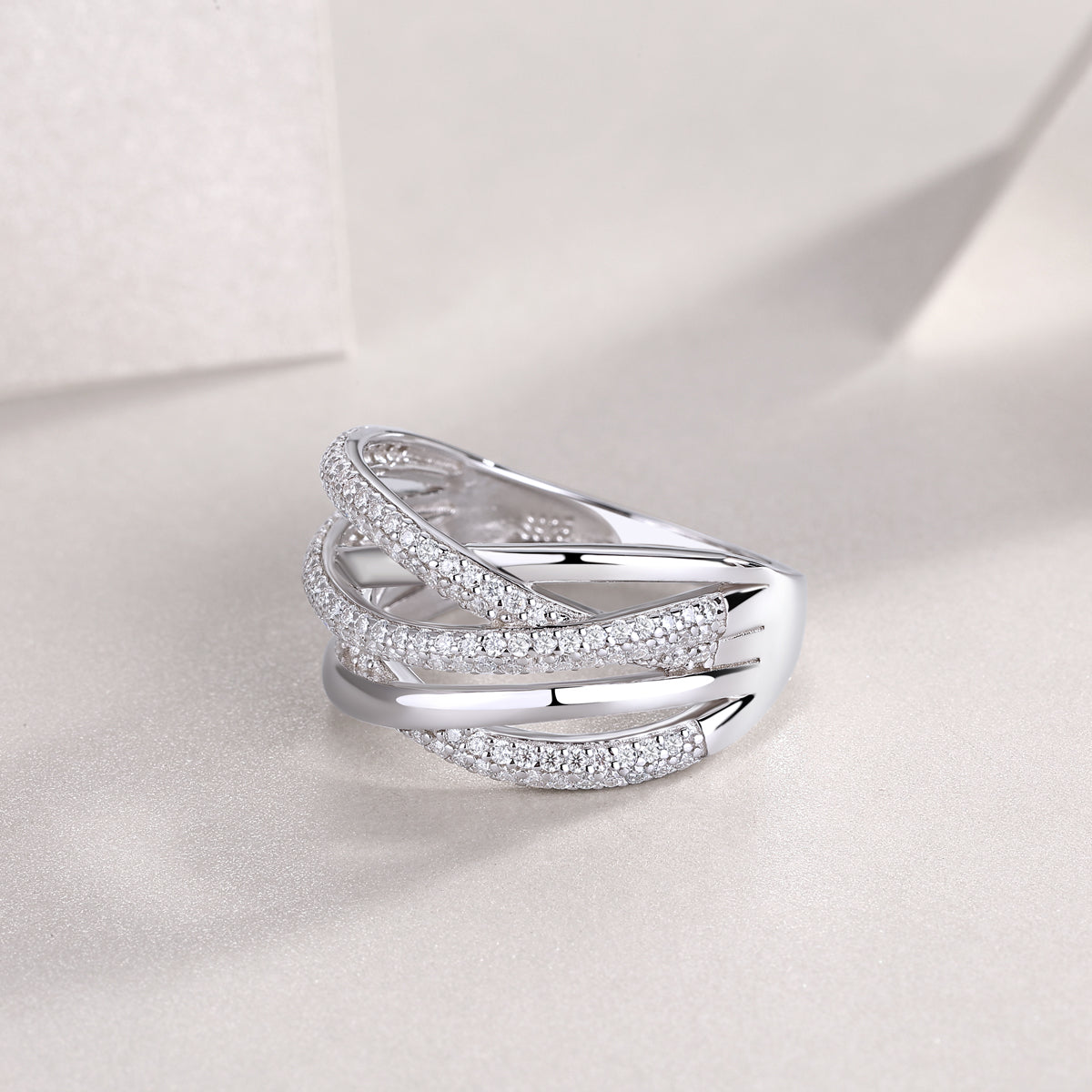 Carissie Ring MF215348 - Silver Angle View