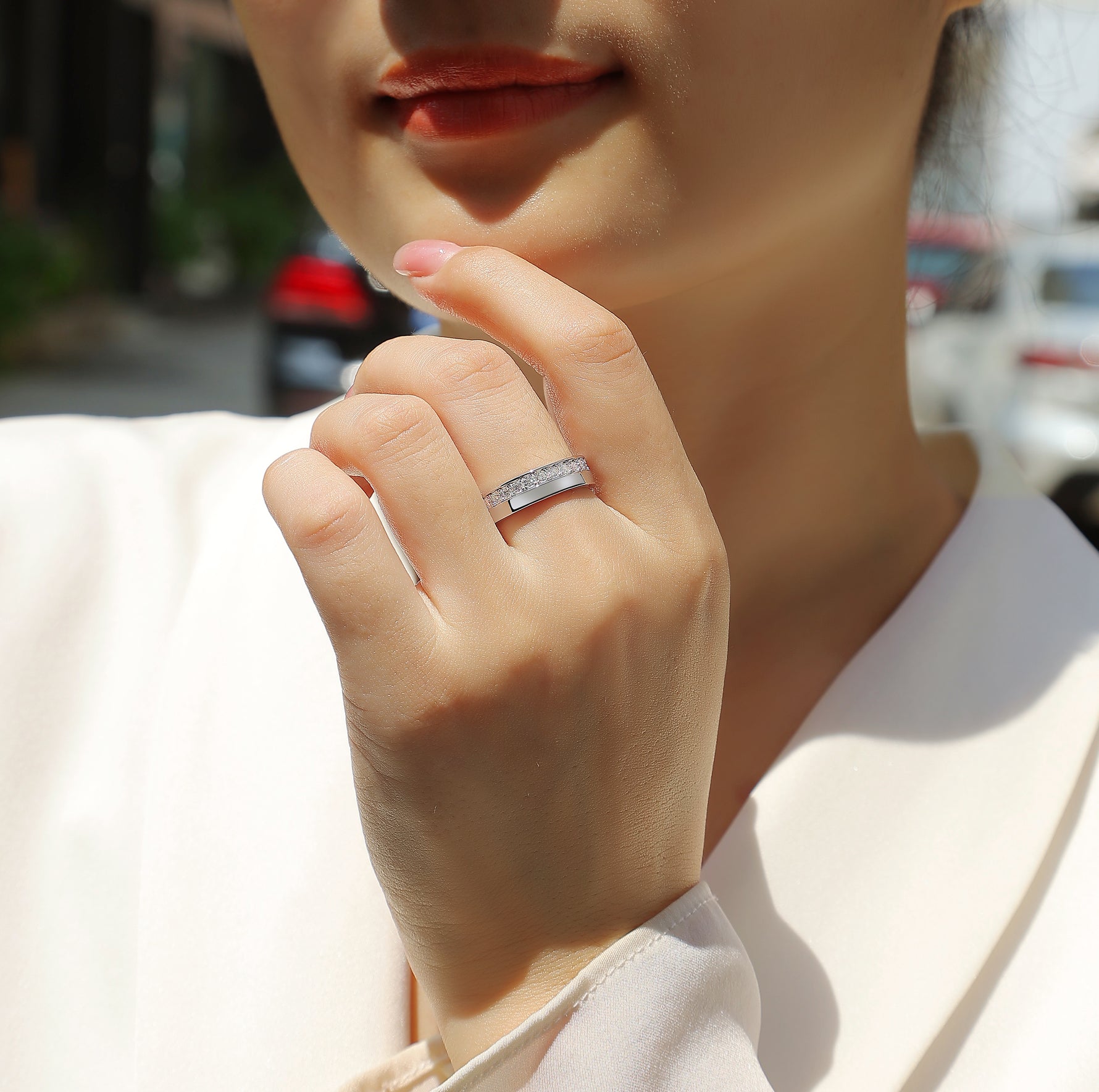 Carissie Ring MF215396 - Silver On Model