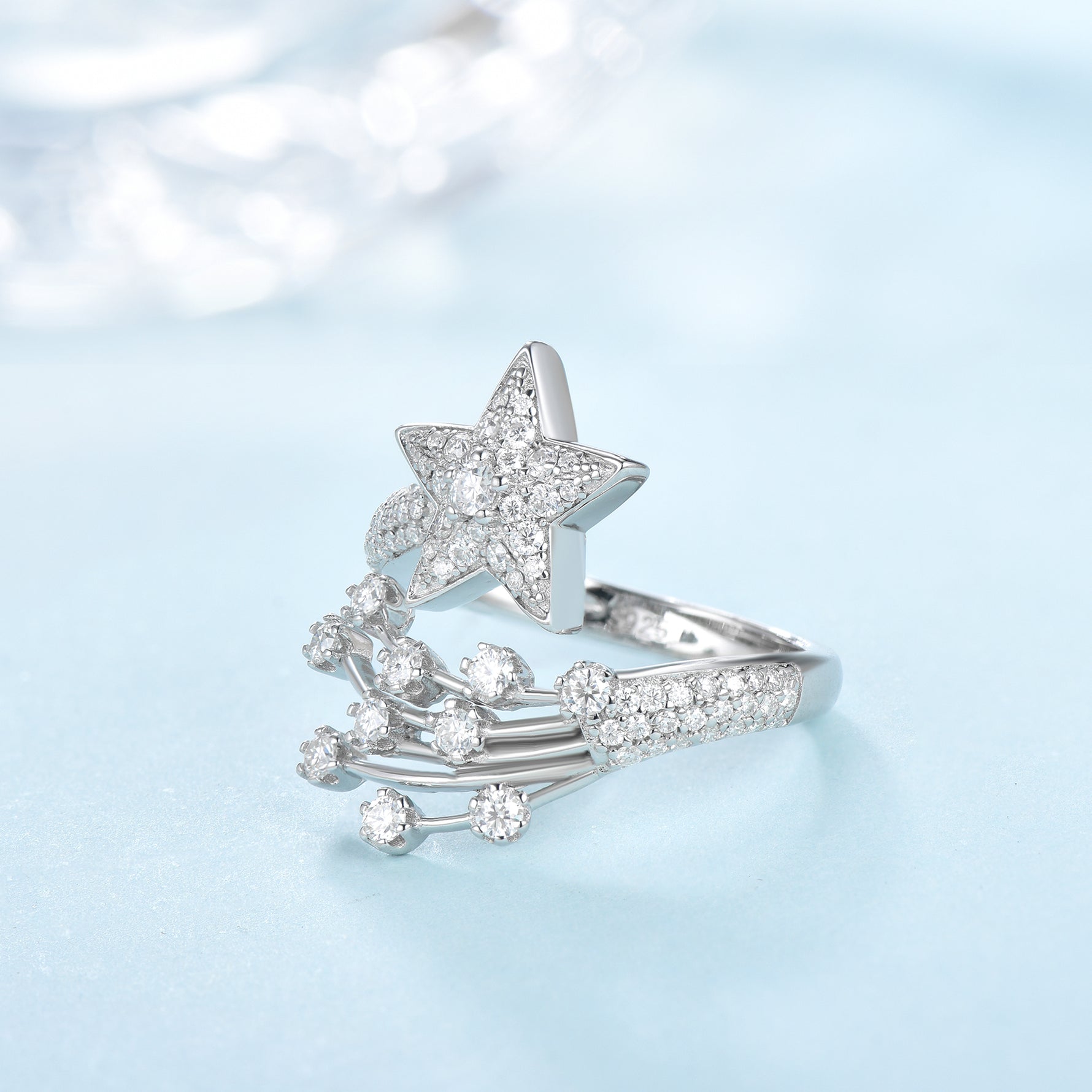 Carissie Ring MF215398 - Silver Angle View